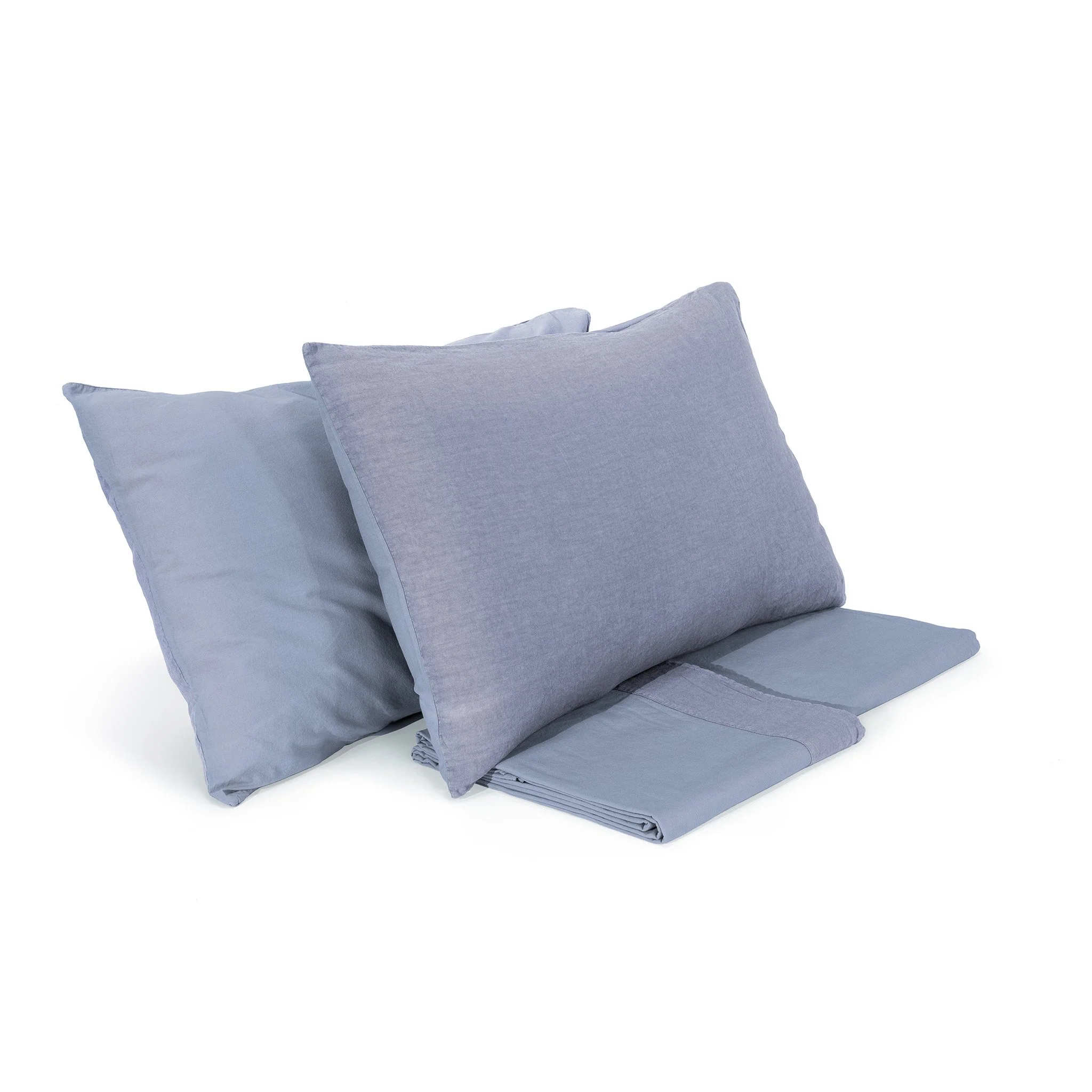Completo Lenzuola Cotone e Lino StoneWashed No Stiro - Loira - Image 19