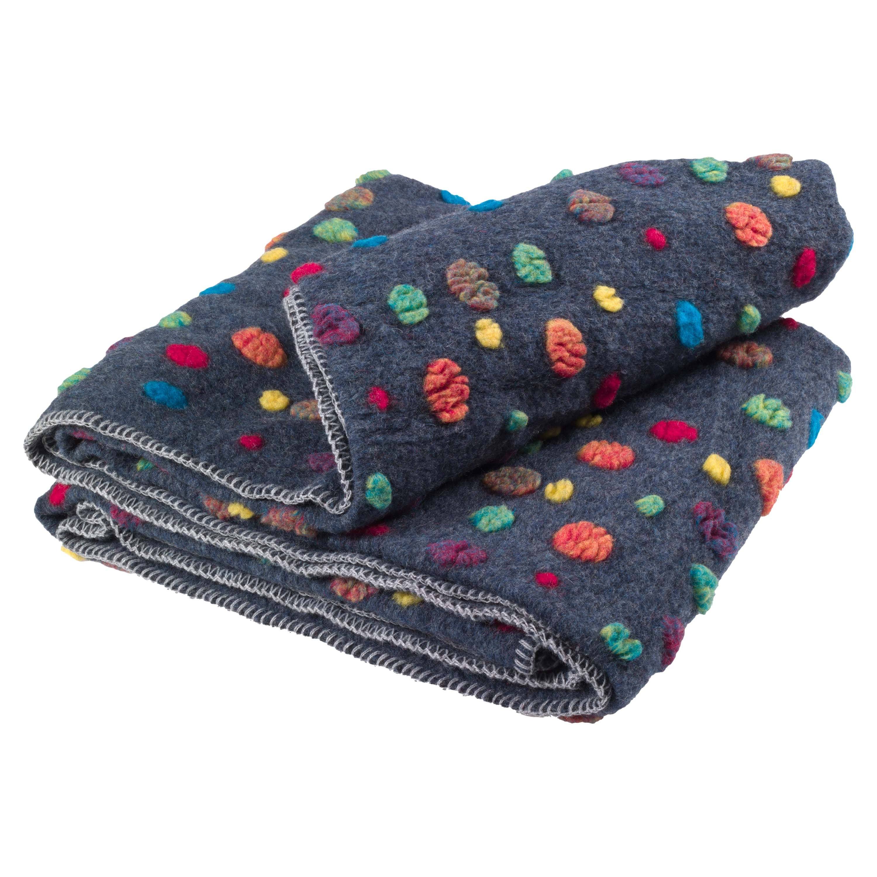 Plaid in Lana Cotta Fantasia - Pois - Image 2