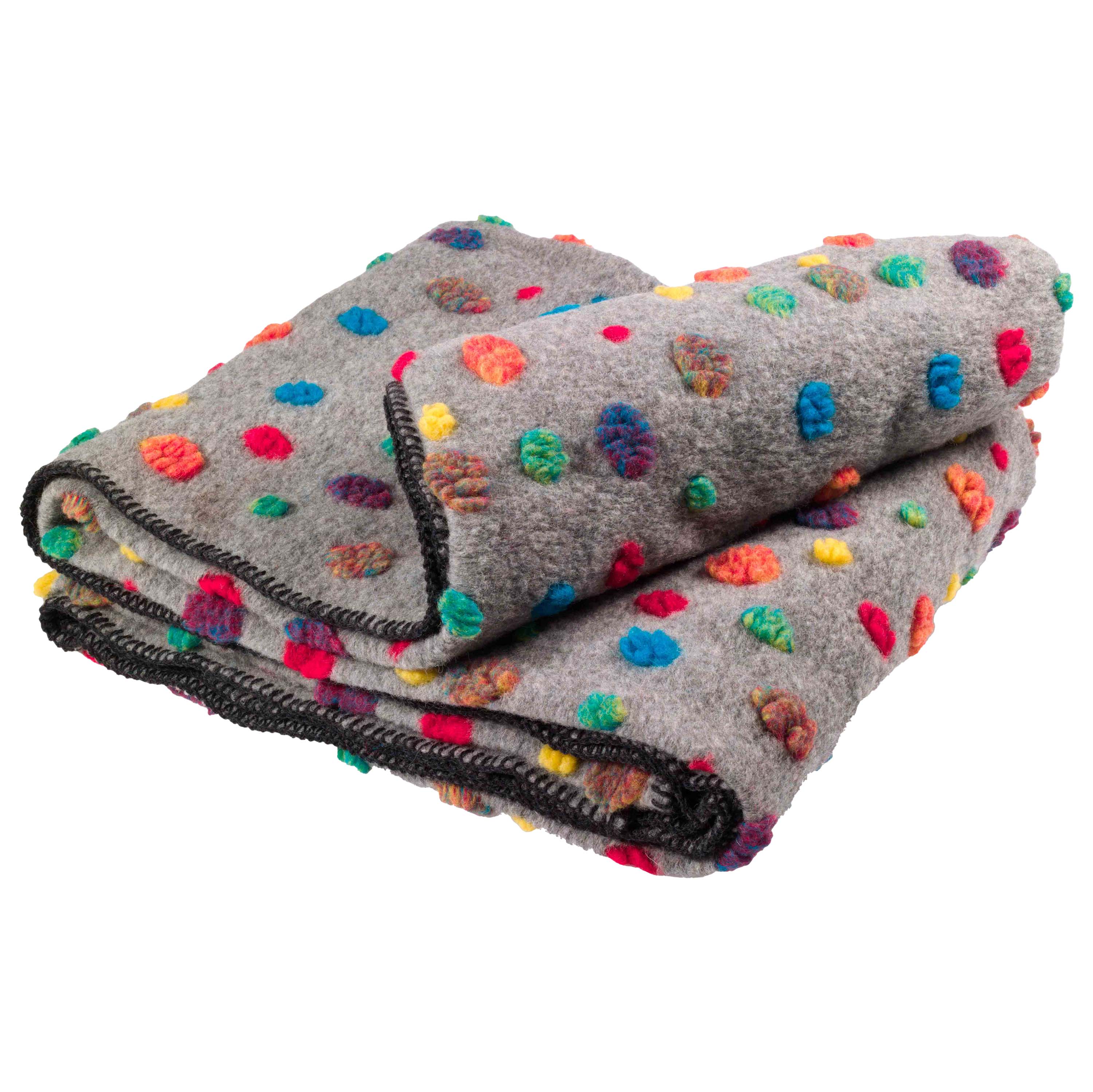 Plaid in Lana Cotta Fantasia - Pois - Image 3