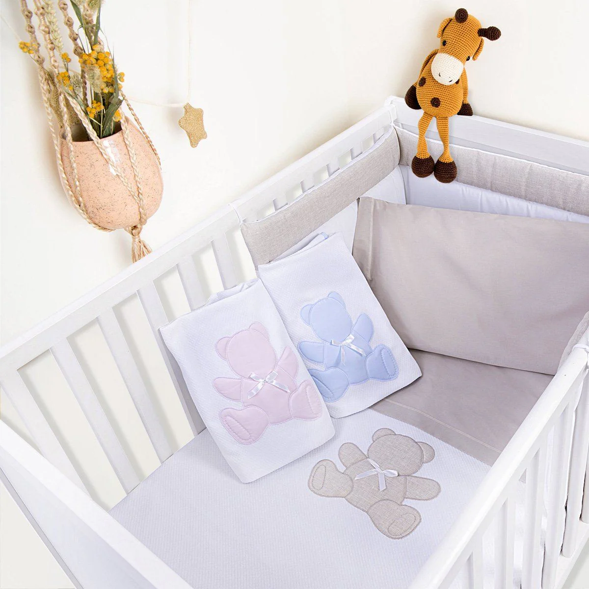 Copertina in Piquet di Puro Cotone Fantasia Applicata - Teddy