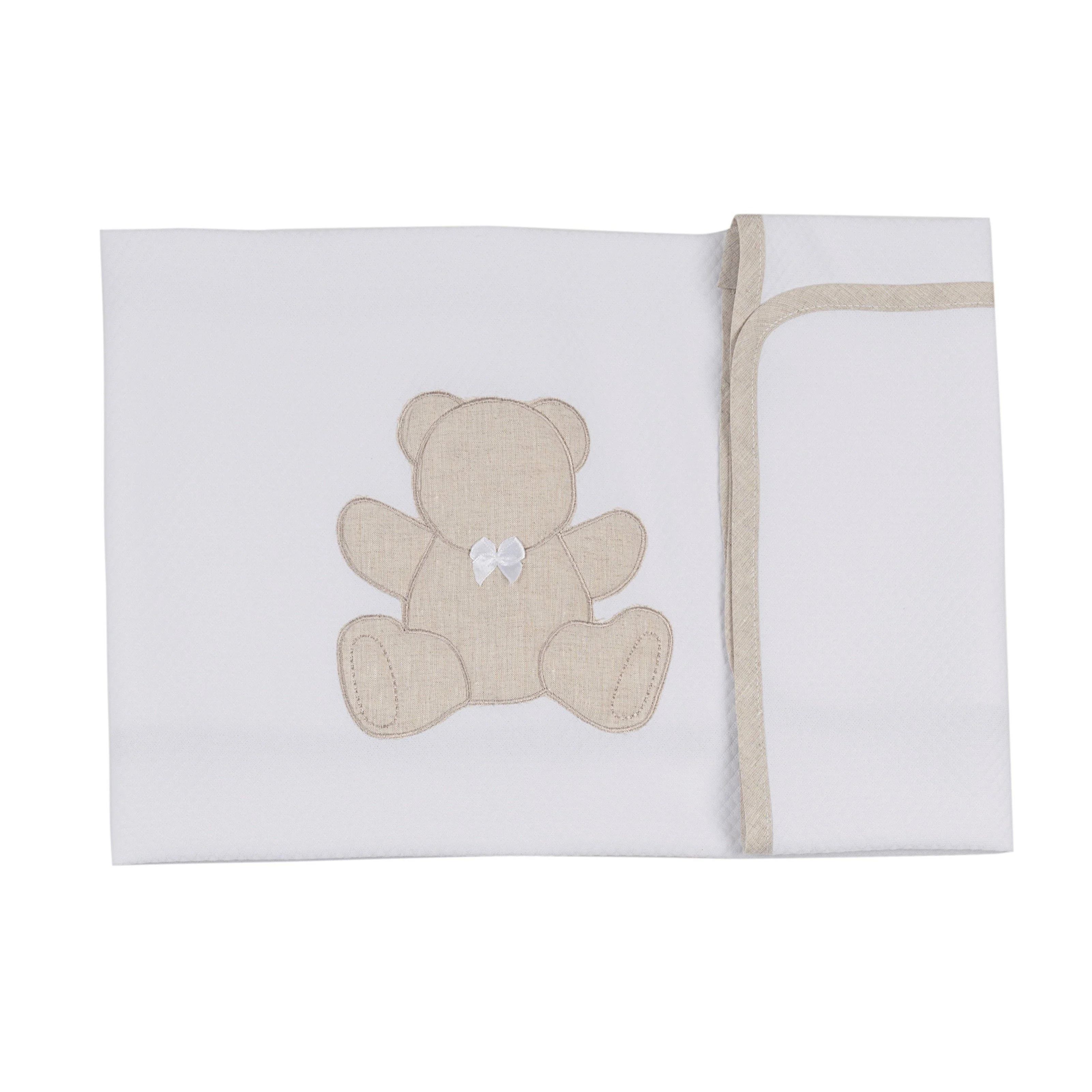 Copertina in Piquet di Puro Cotone Fantasia Applicata - Teddy - Image 4
