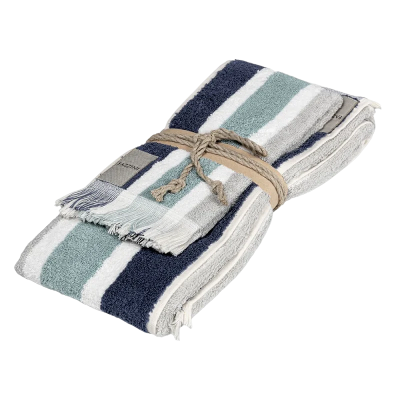 Coppia di Asciugamani in Spugna di Cotone - Gradazioni - Image 3