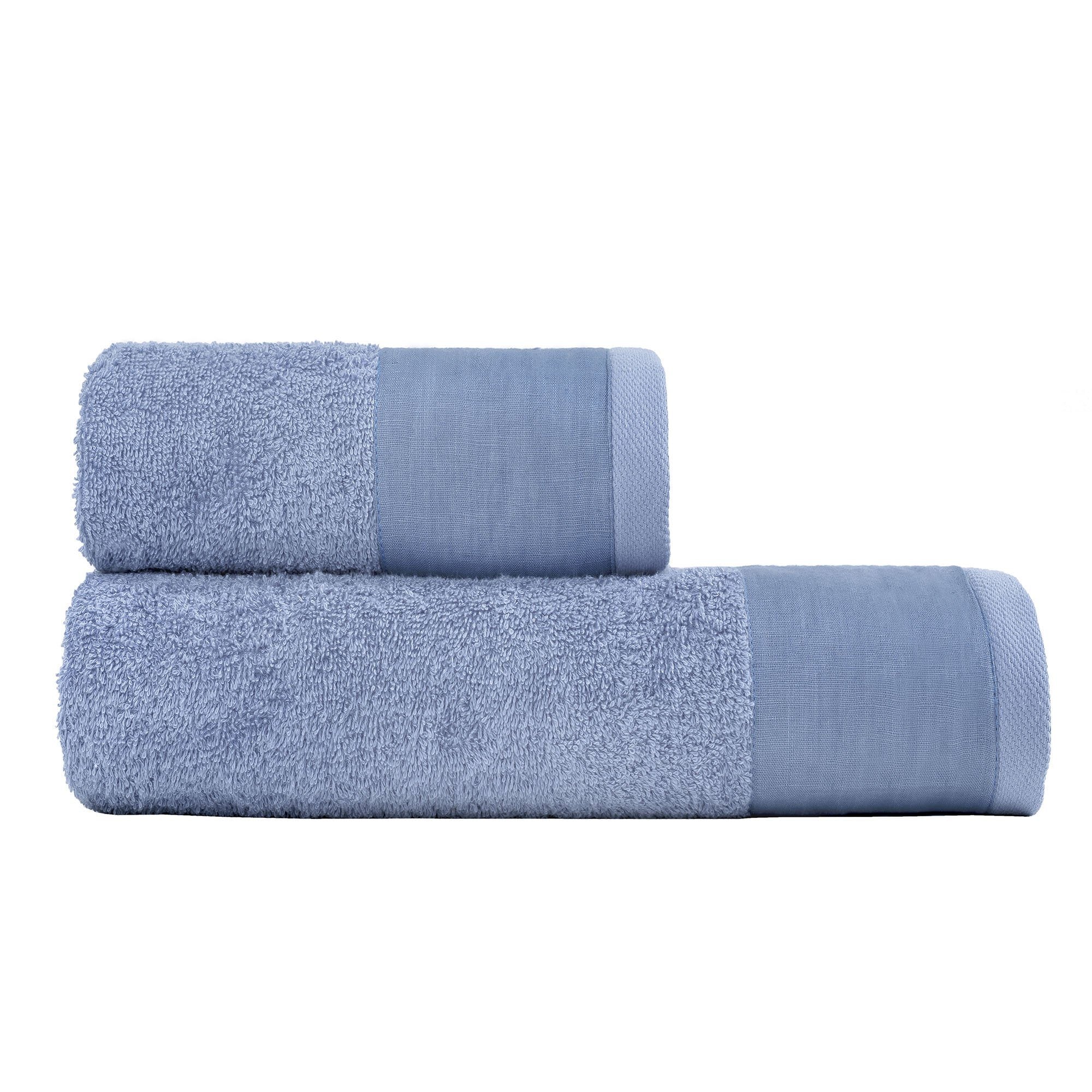 Coppia di Spugna con Balza in Lino StoneWashed - Loira - Image 10