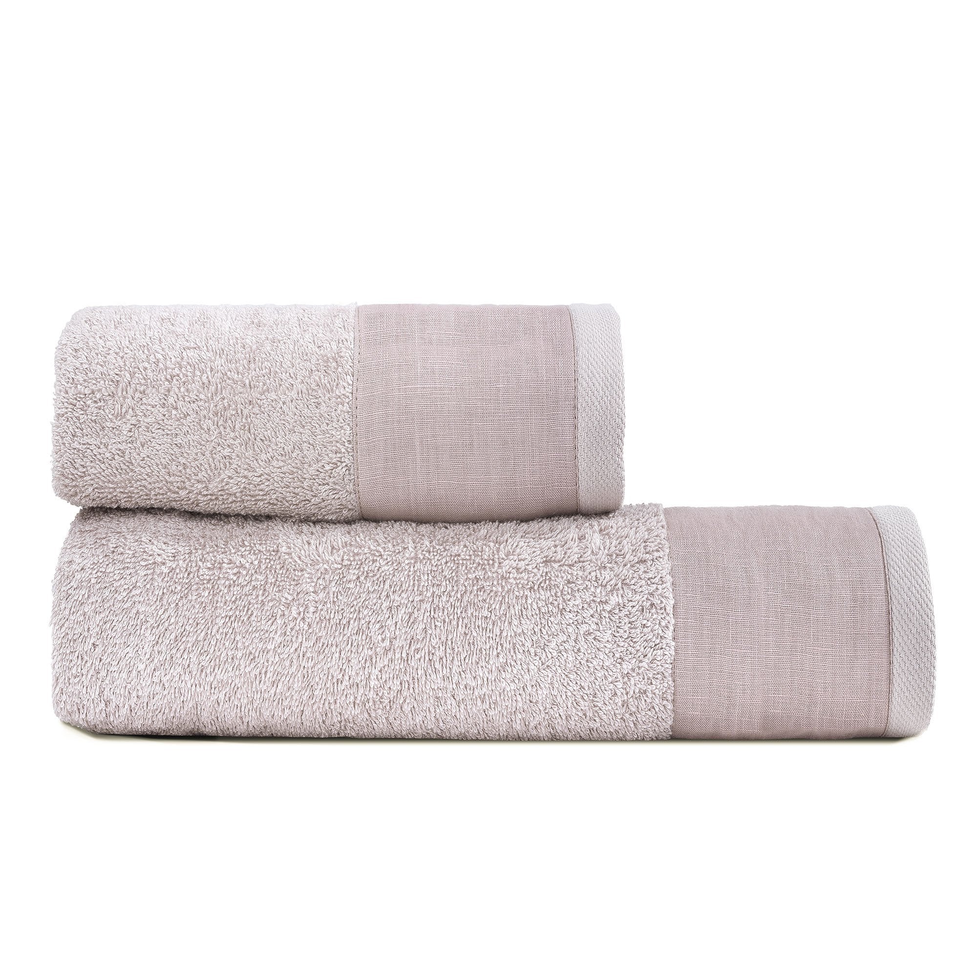 Coppia di Spugna con Balza in Lino StoneWashed - Loira - Image 11