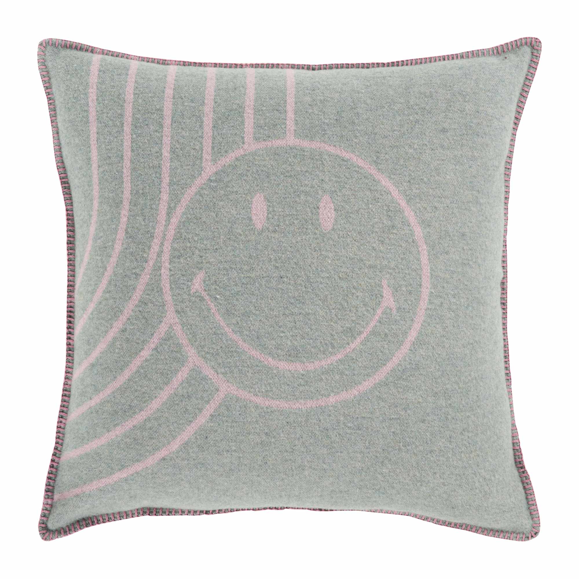 Copricuscino in Lana con Lavorazione Jacquard - Face - Image 16