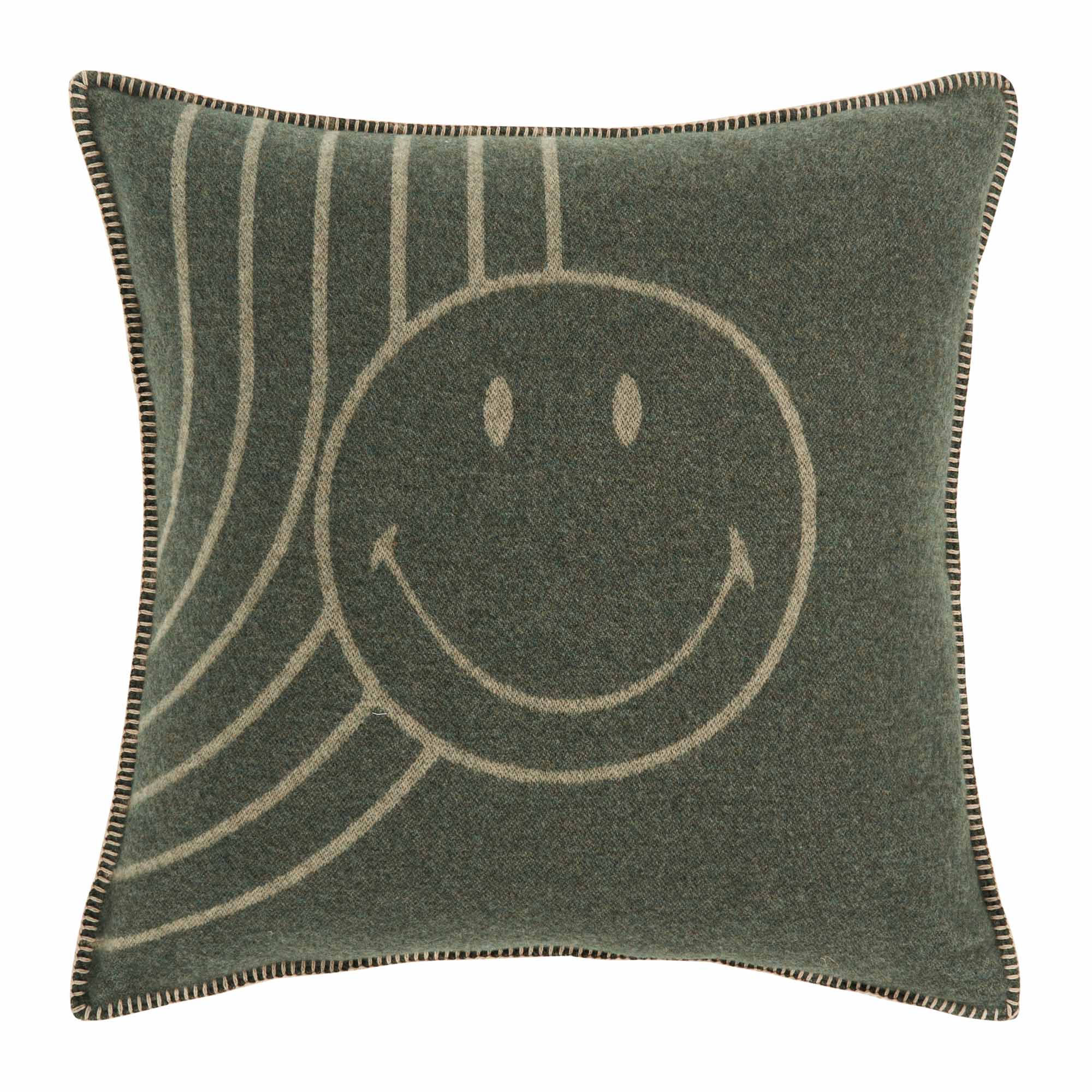 Copricuscino in Lana con Lavorazione Jacquard - Face - Image 20