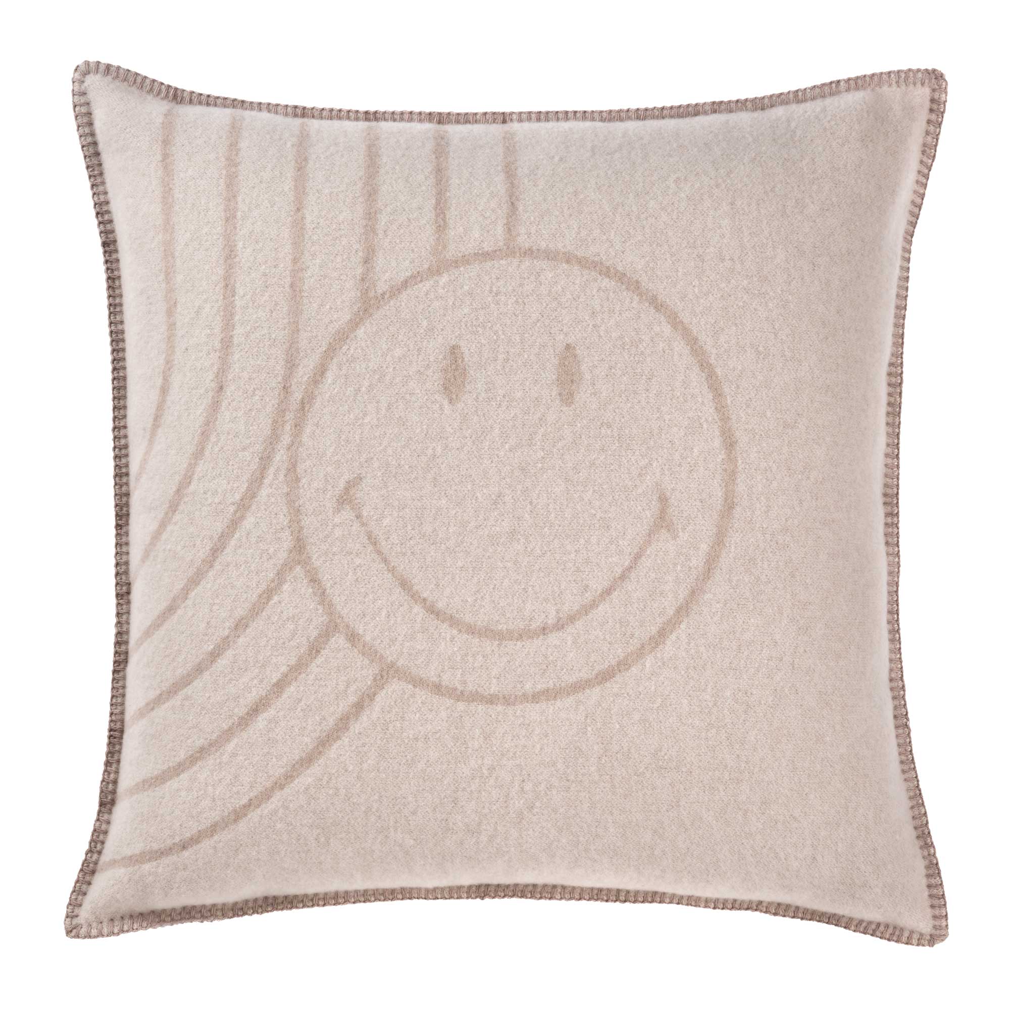 Copricuscino in Lana con Lavorazione Jacquard - Face - Image 4