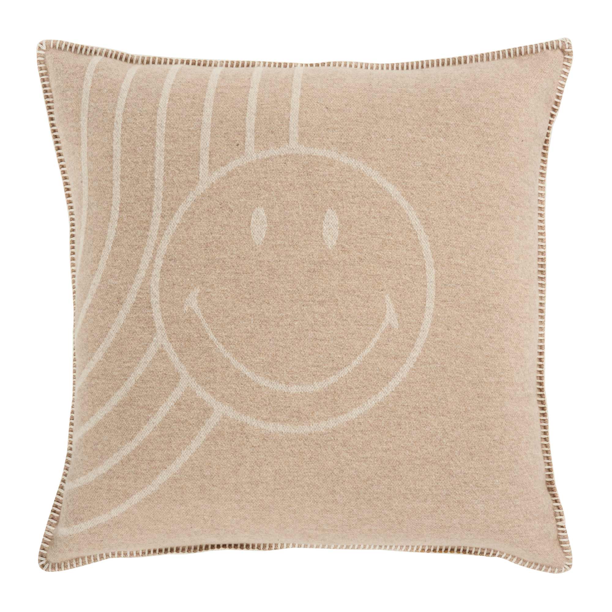 Copricuscino in Lana con Lavorazione Jacquard - Face - Image 6