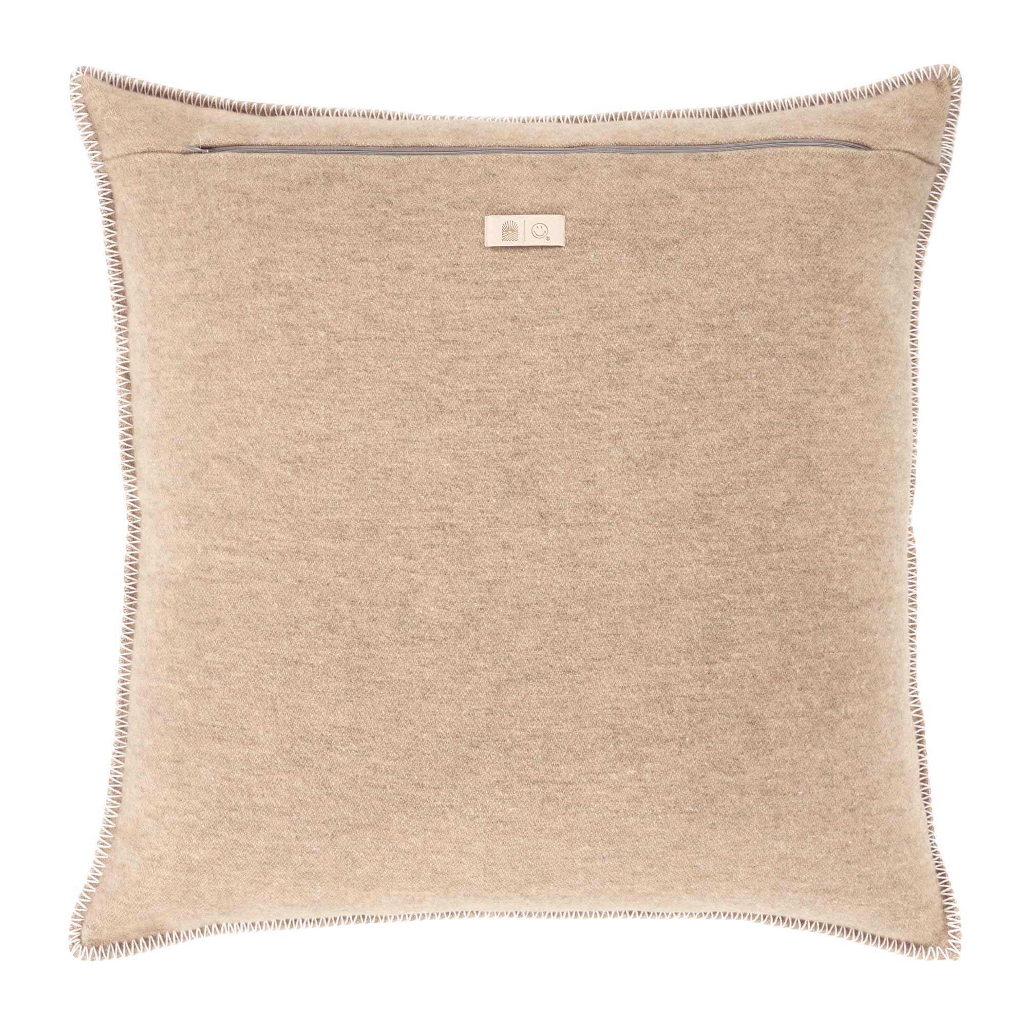 Copricuscino in Lana con Lavorazione Jacquard - Face - Image 7
