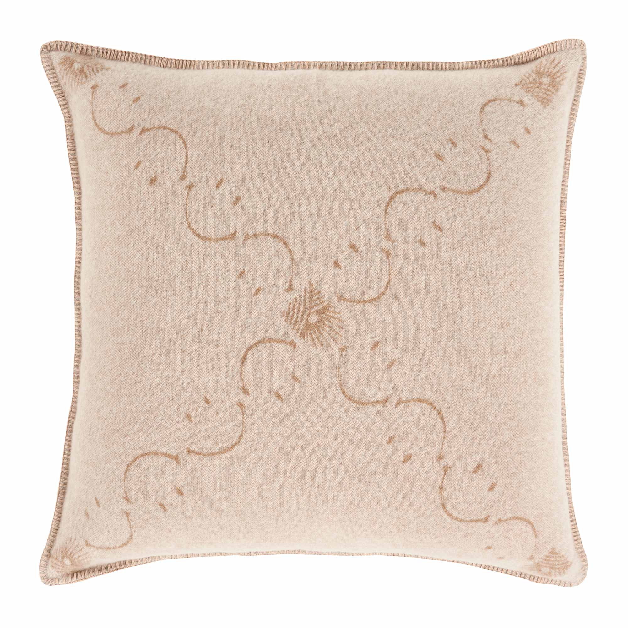 Copricuscino in Lana con Lavorazione Jacquard - Pattern - Image 4
