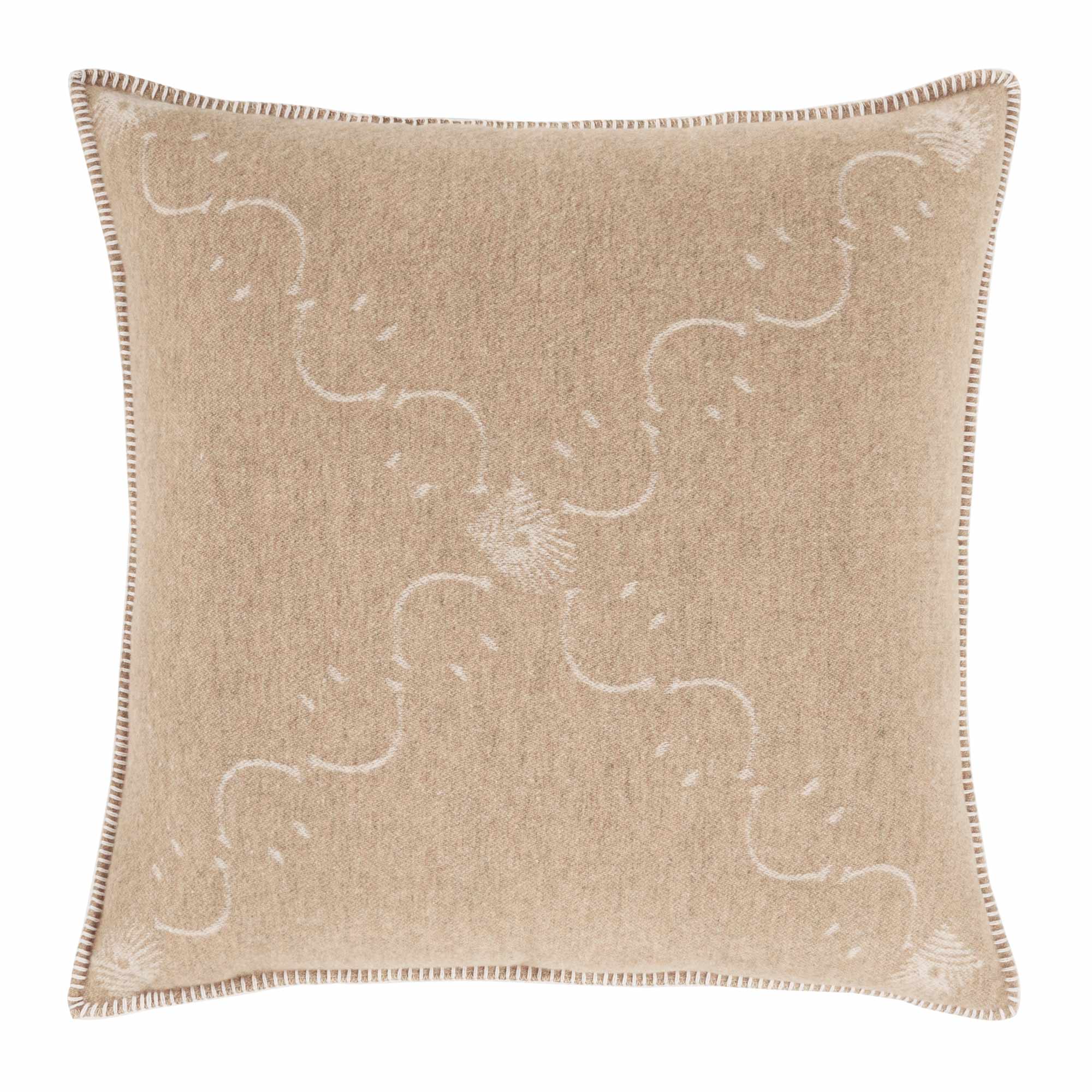 Copricuscino in Lana con Lavorazione Jacquard - Pattern - Image 6