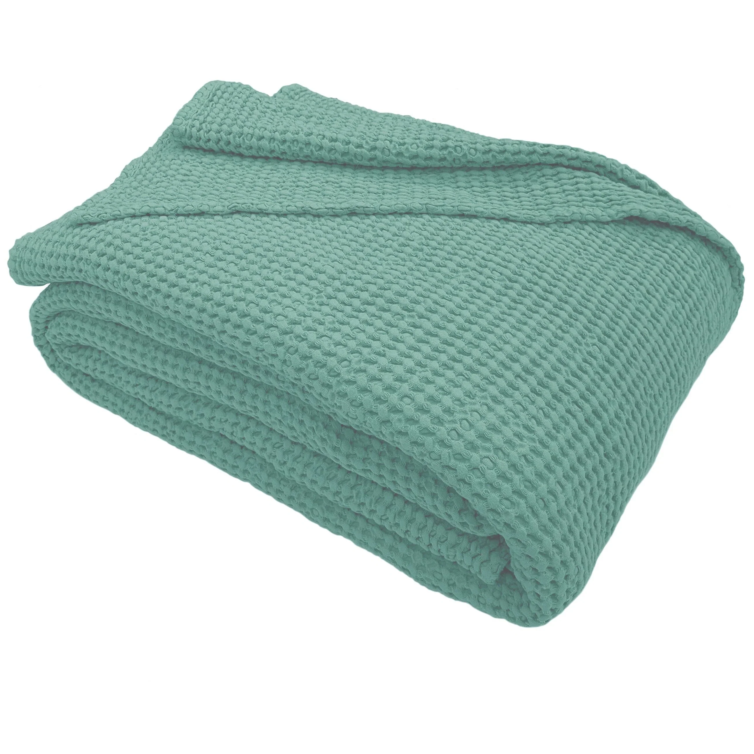 Copriletto in Cotone a Nido d'Ape StoneWashed No Stiro - Anthony - Image 16