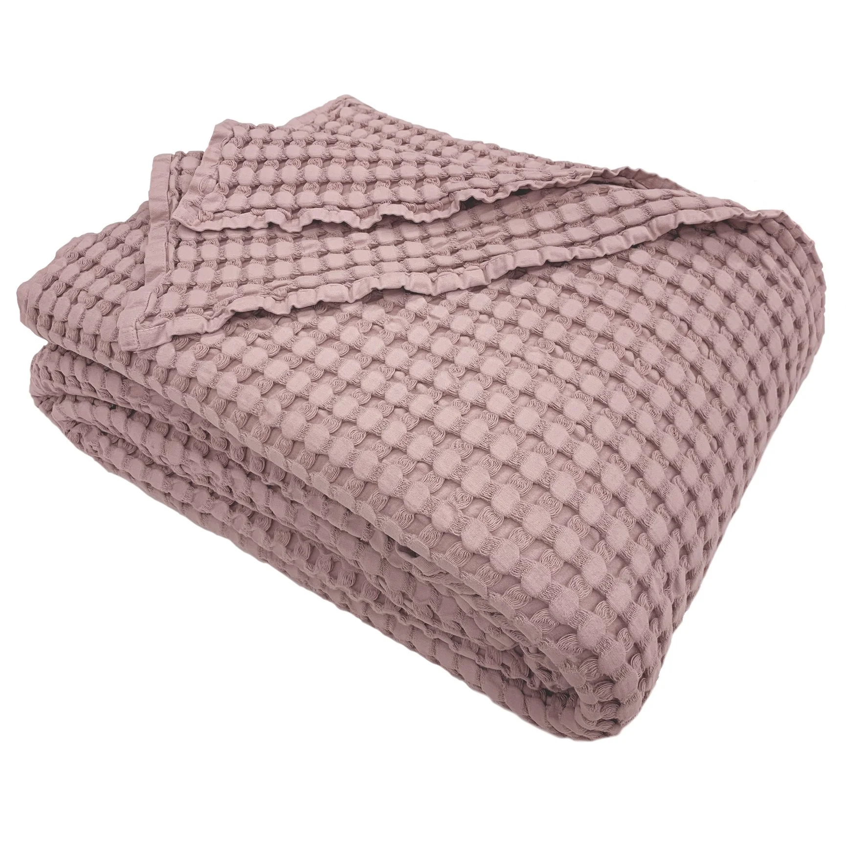 Copriletto in Cotone a Nido d'Ape StoneWashed No Stiro - Chaltony - Image 10