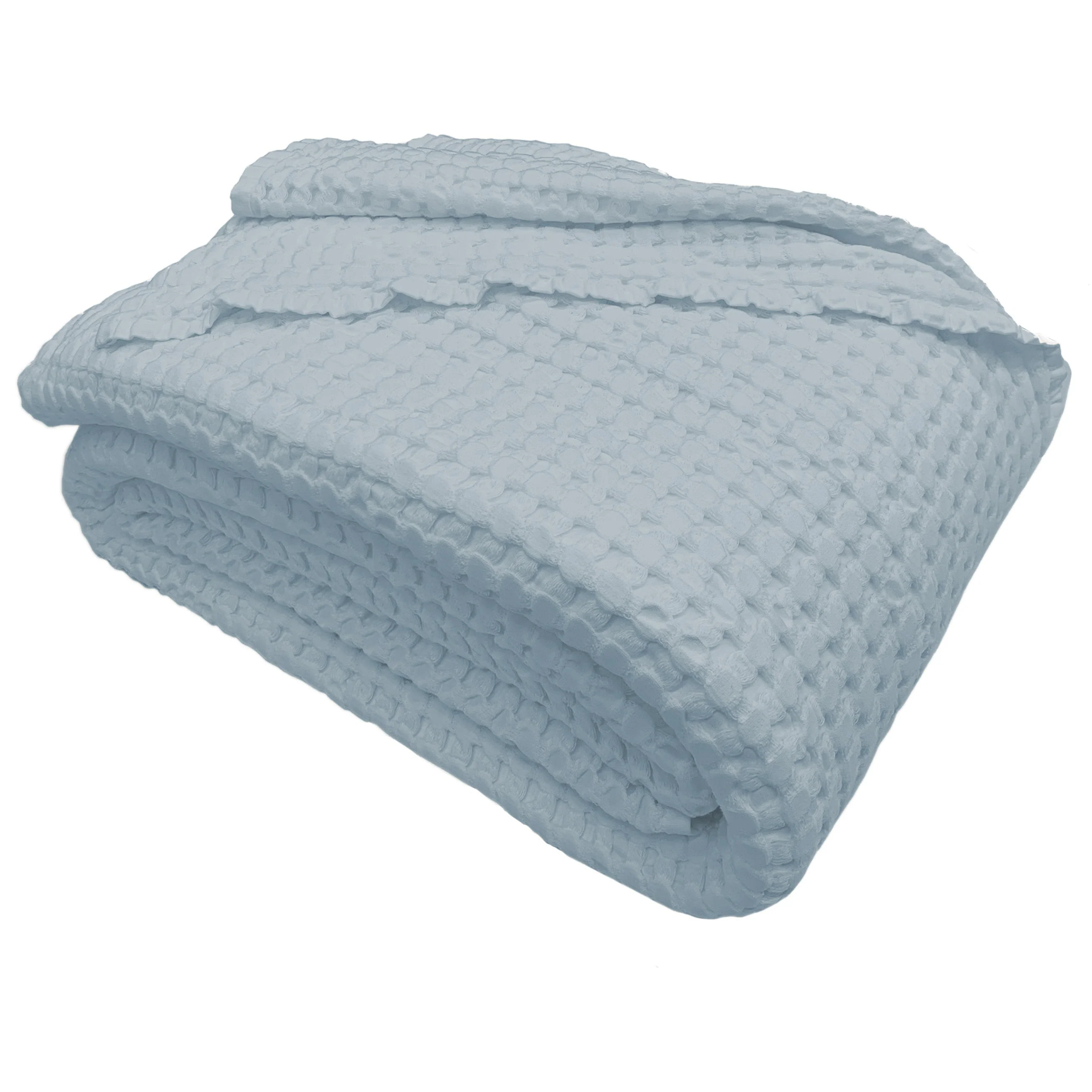 Copriletto in Cotone a Nido d'Ape StoneWashed No Stiro - Chaltony - Image 12
