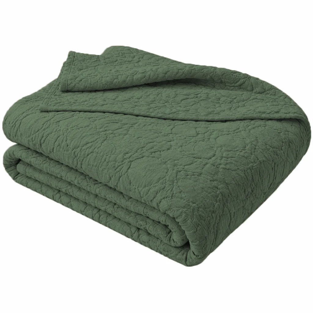 Copriletto in Cotone Stonewashed con Lavorazione a Rilievo - Manner - Image 8