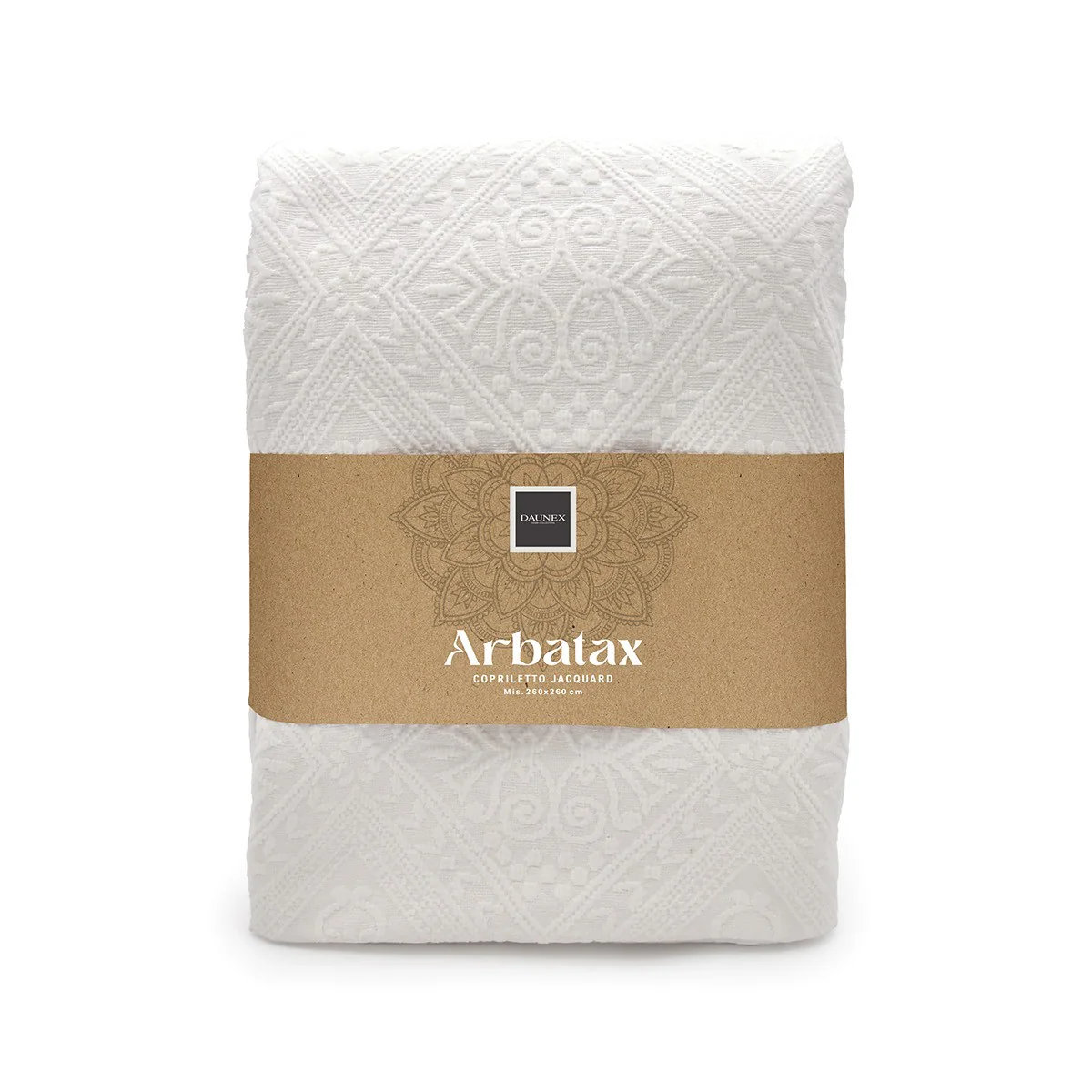 Copriletto in Puro Cotone con Fantasia Jacquard - Arbatax - Image 2