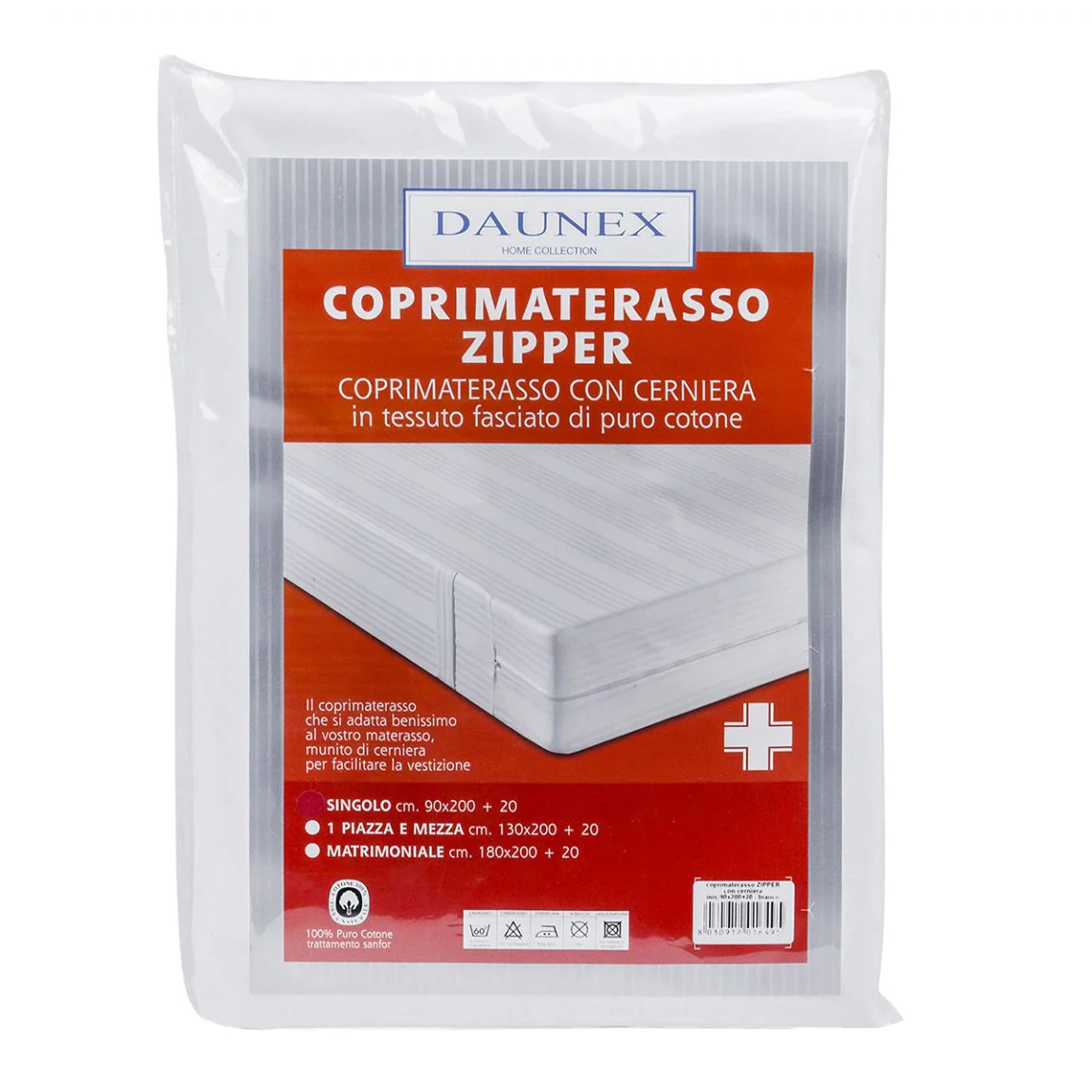 Coprimaterasso in Cotone con Cerniera - Zipper - Image 3