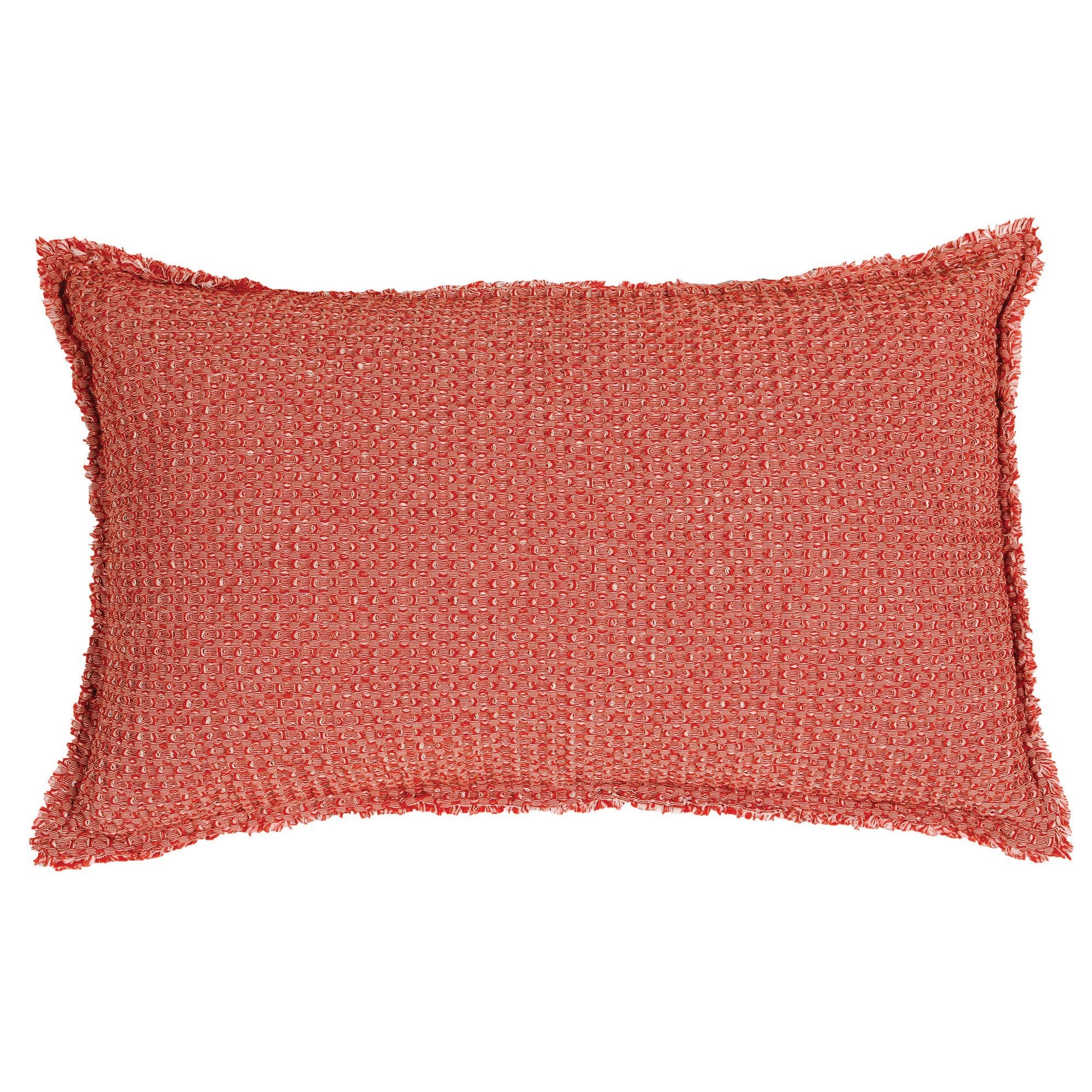 Cuscino a Nido D'Ape StoneWashed in Cotone Chambray Tinta Unita - Maia Chambray - Image 3