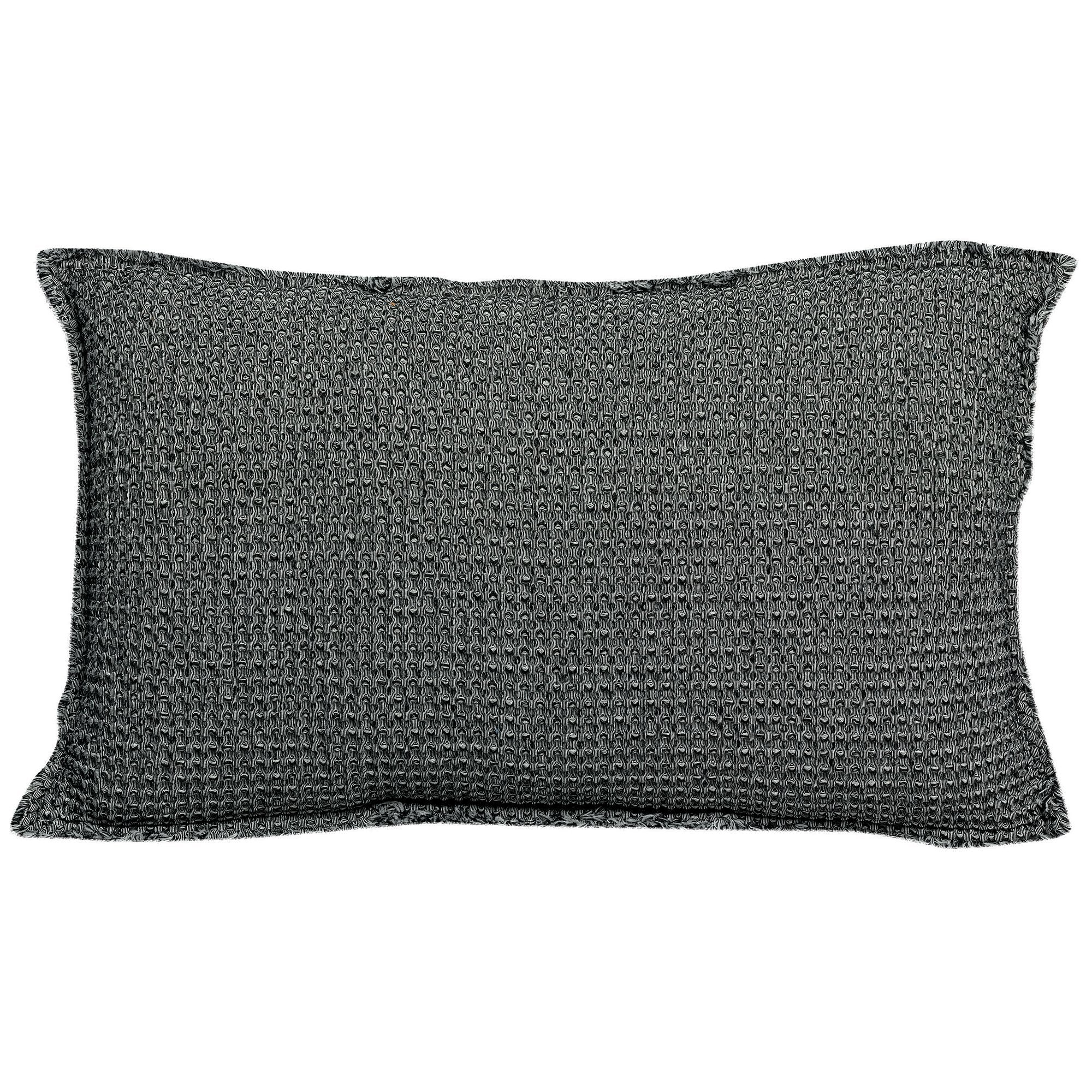 Cuscino a Nido D'Ape StoneWashed in Cotone Chambray Tinta Unita - Maia Chambray - Image 5