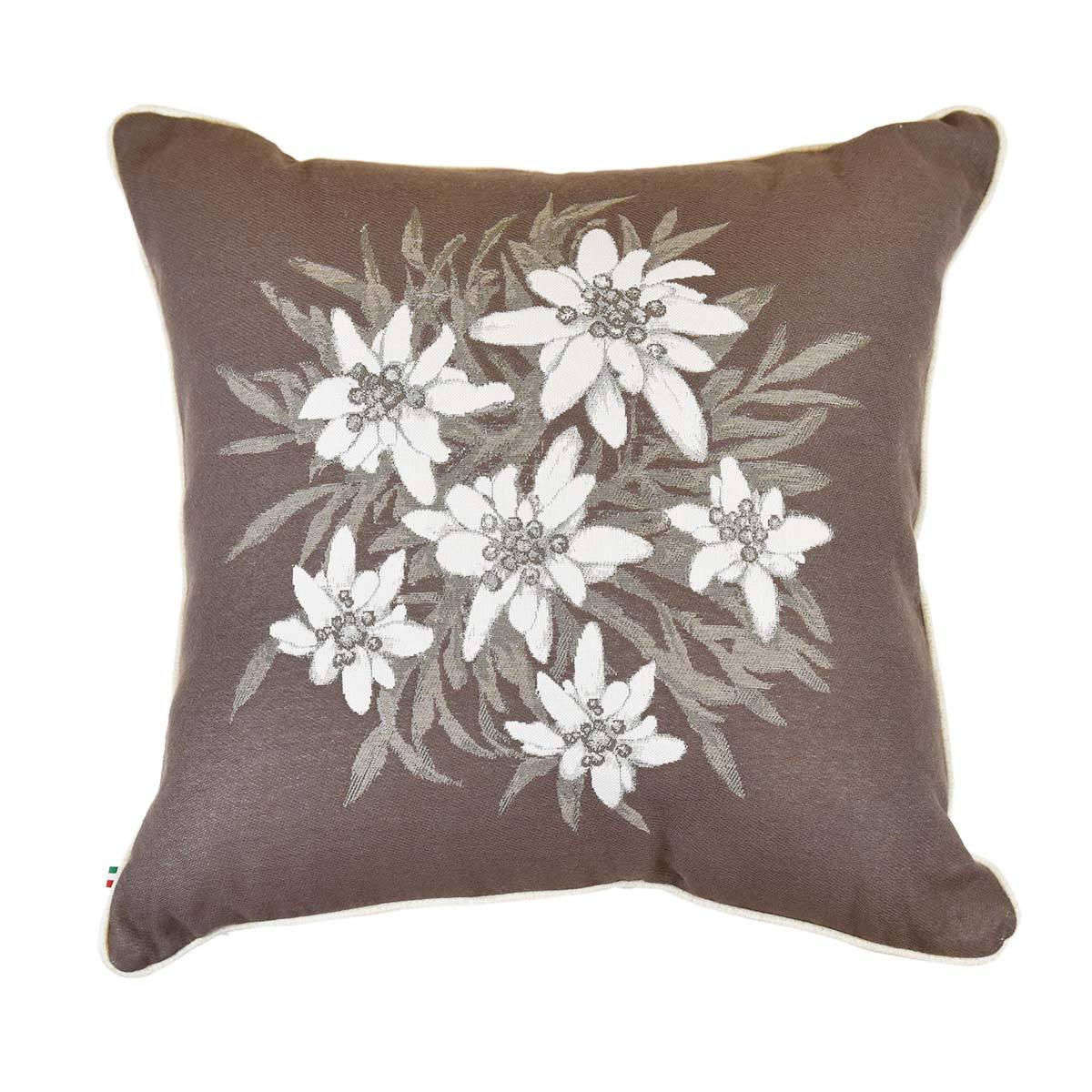 Cuscino Arredo in Puro Cotone con Fantasia Floreale - Stella Alpina - Image 3