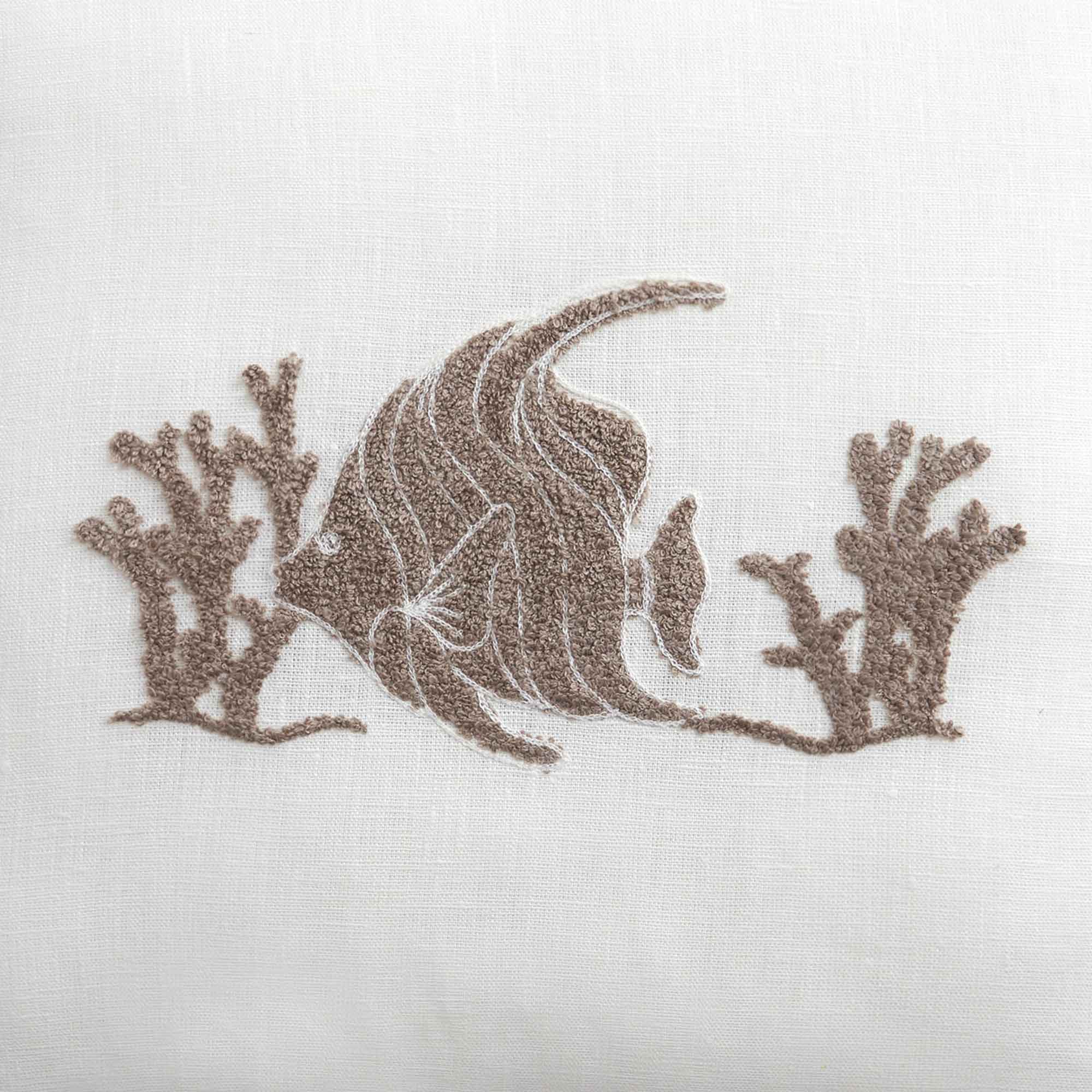Cuscino Arredo in Puro Lino con Ricamo - Paros - Image 3