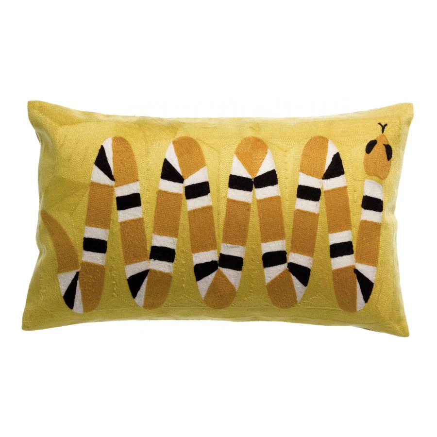 Cuscino in Puro Cotone Ricamato - Yoka - Image 6