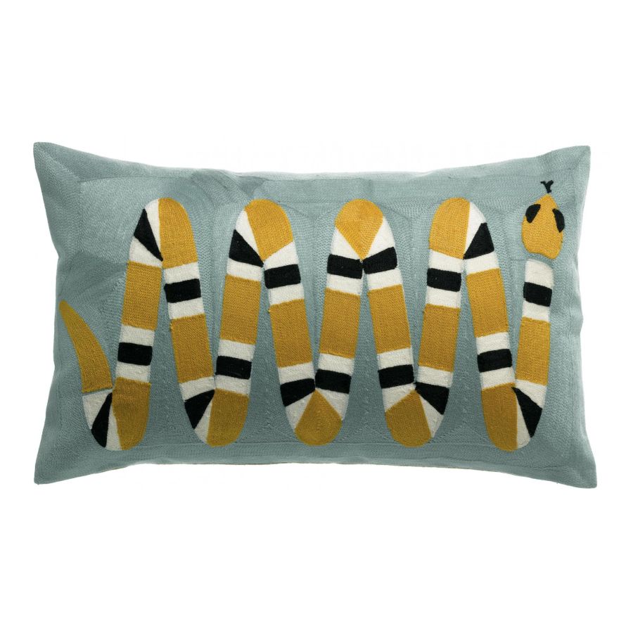 Cuscino in Puro Cotone Ricamato - Yoka - Image 7