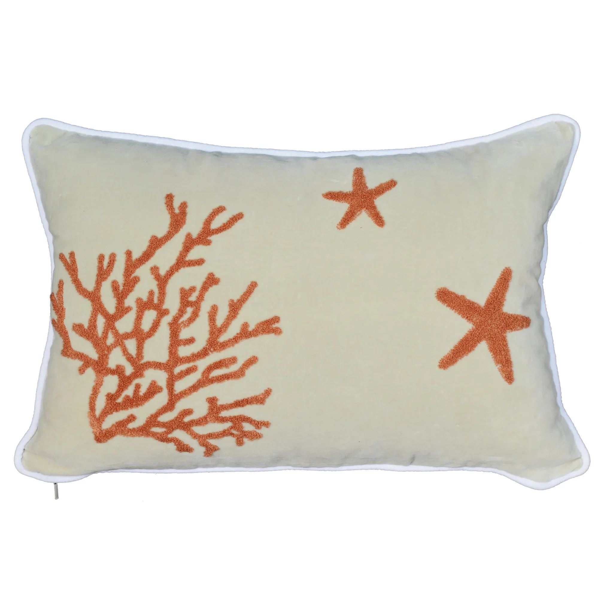 Cuscino in Velluto disegno Corallo - Jamaique - Image 3