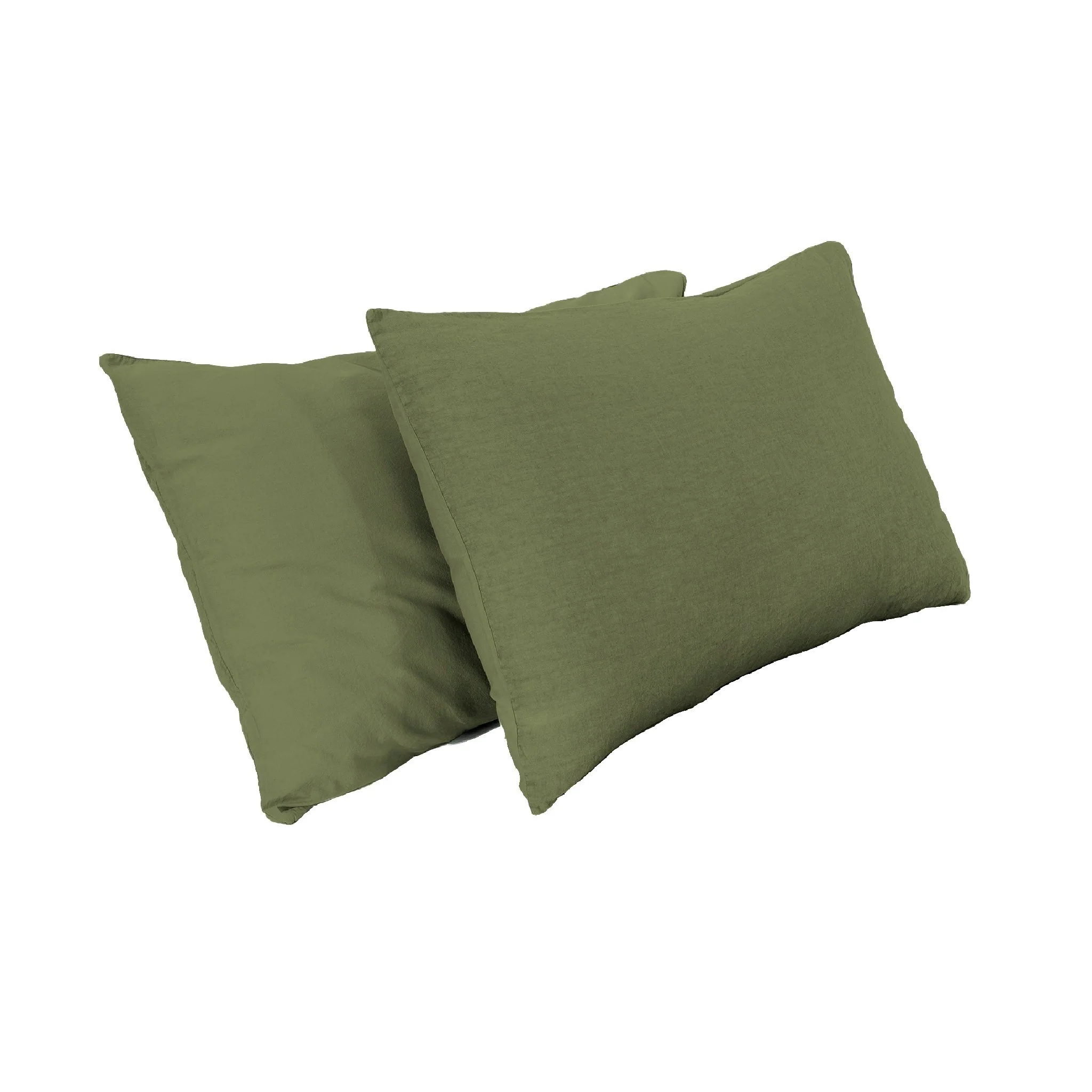 Federa Cotone e Lino StoneWashed No Stiro - Loira - Image 4