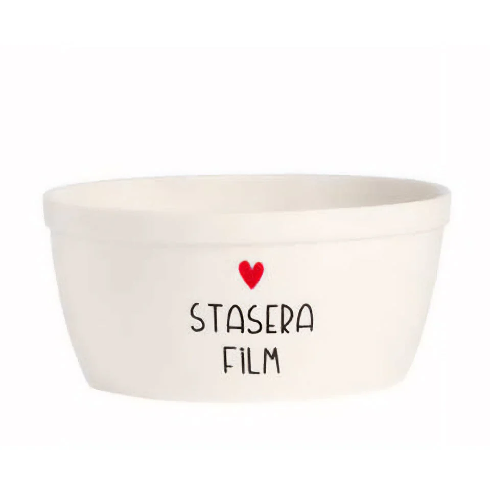 Insalatiera in Grès Serigrafata - Stasera Film - Image 2