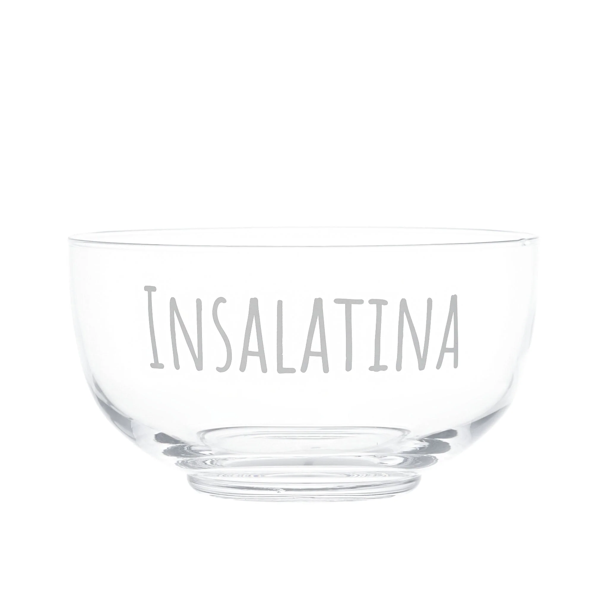 Insalatiera in Vetro Soffiato Serigrafata - Insalatina - Image 2