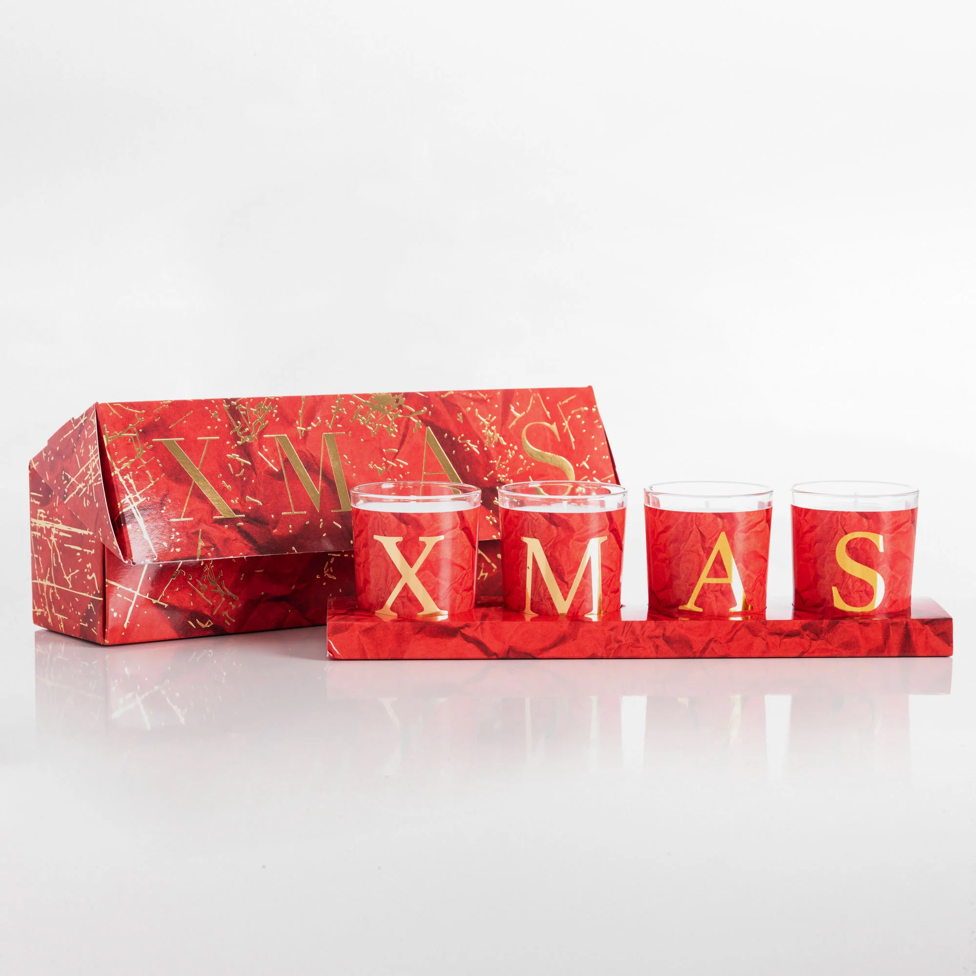 Kit 4 Candele Profumate Fragranza Natalizia - Xmas - Image 2
