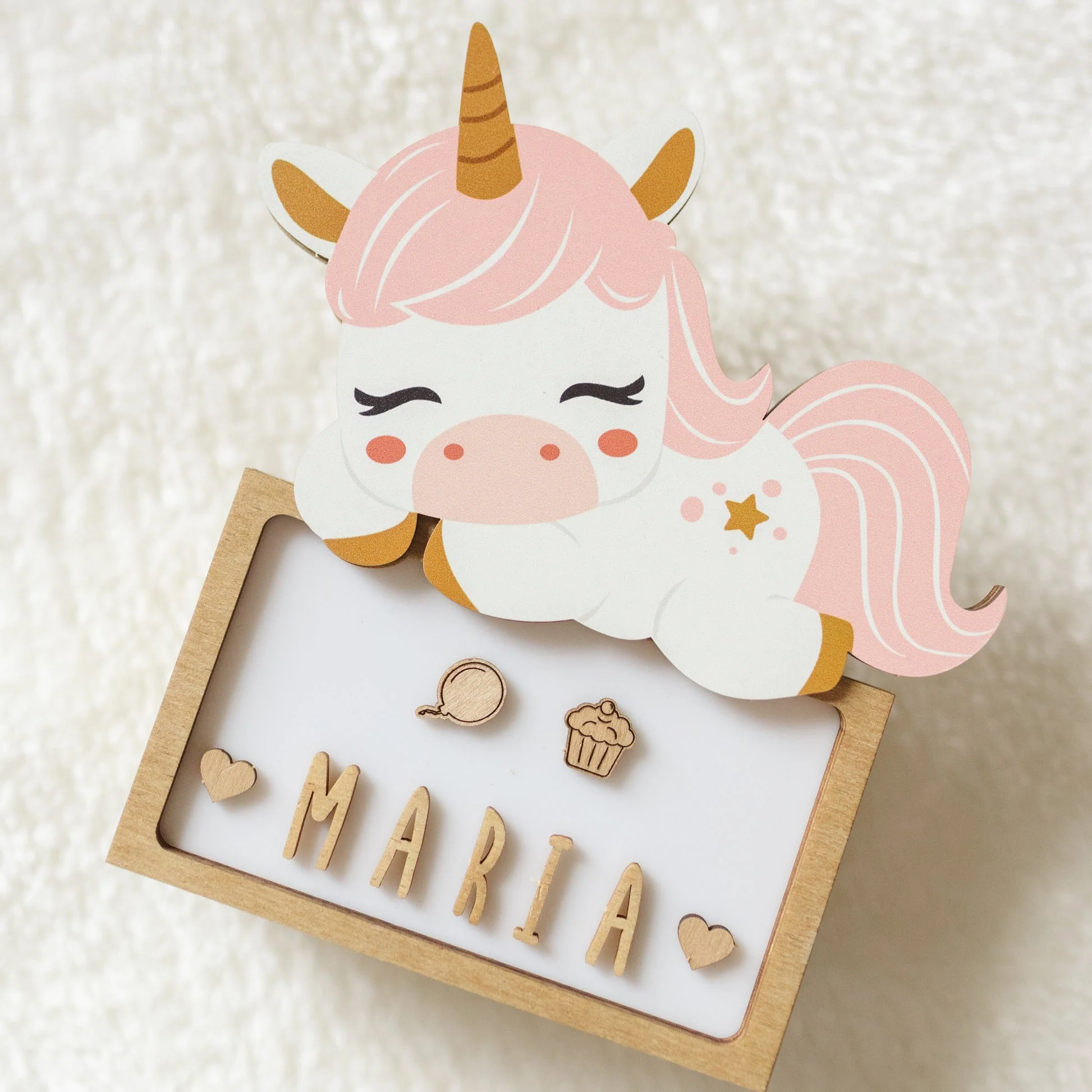 Lampada da Tavolo Personalizzabile - Unicorno