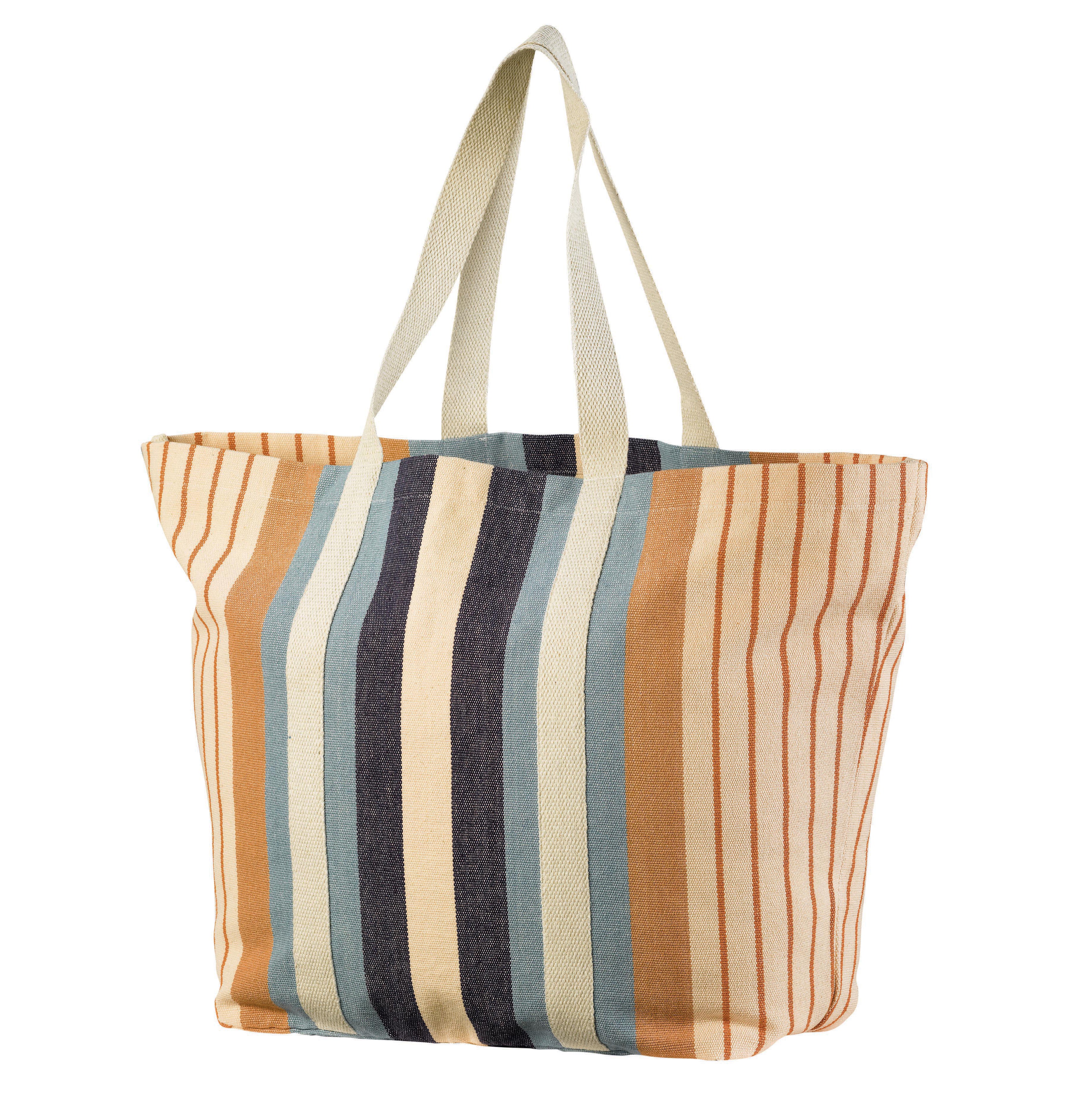 Maxi Borsa in Cotone Riciclato Rigata - Yuna - Image 4