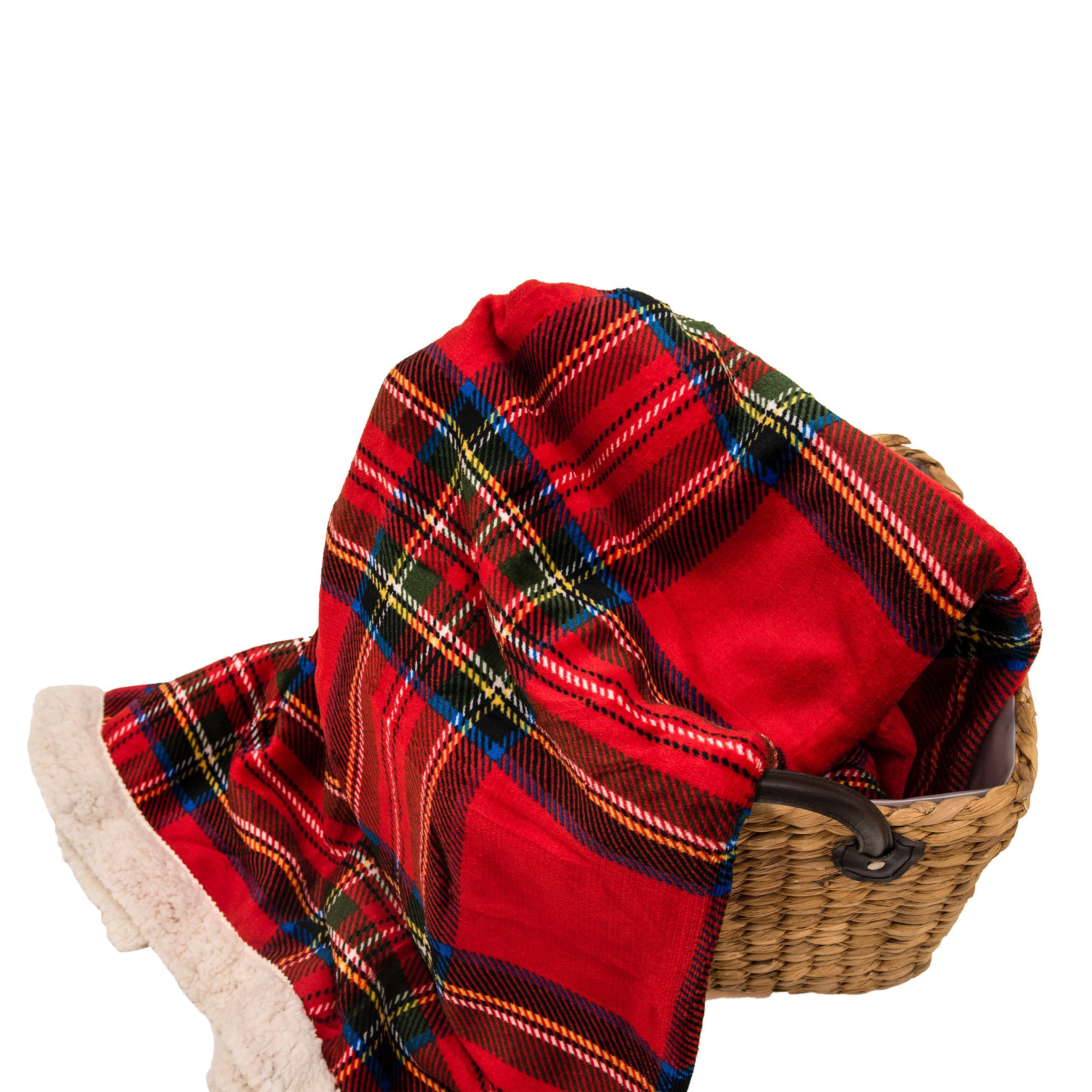Coperta in MicroPile Agnellato Scozzese - Tartan - Image 6