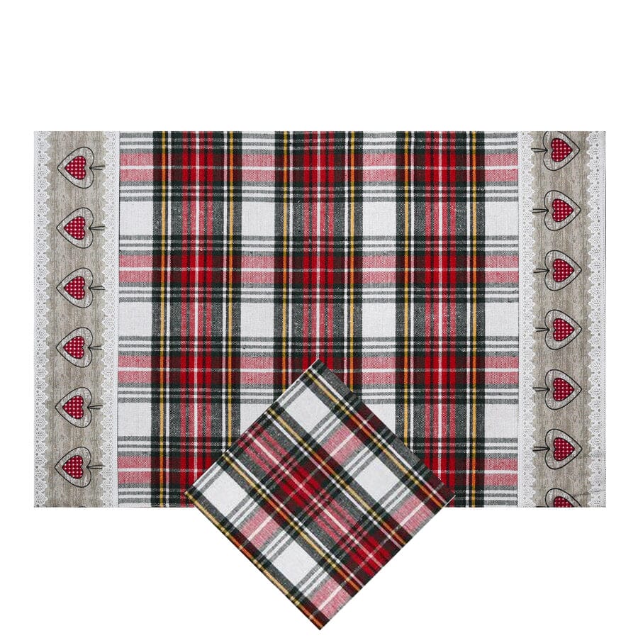 Set Americano in Puro Cotone Fantasia Check - Glasgow - Image 2