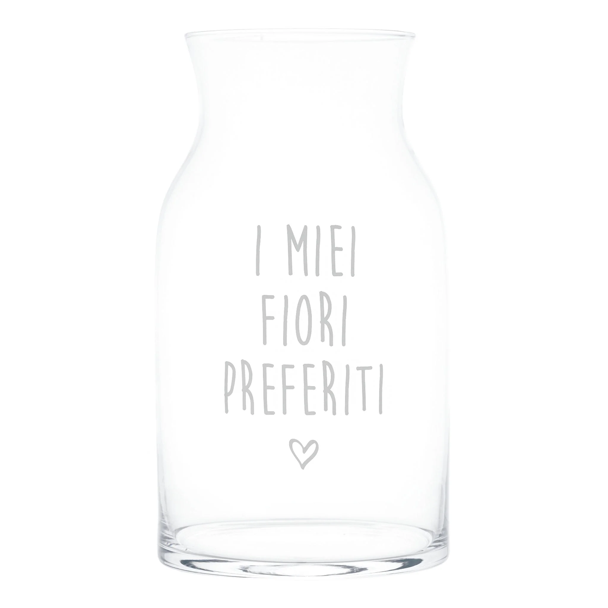 Vaso Portafiori in Vetro Soffiato Serigrafato - I Miei Fiori Preferiti - Image 3