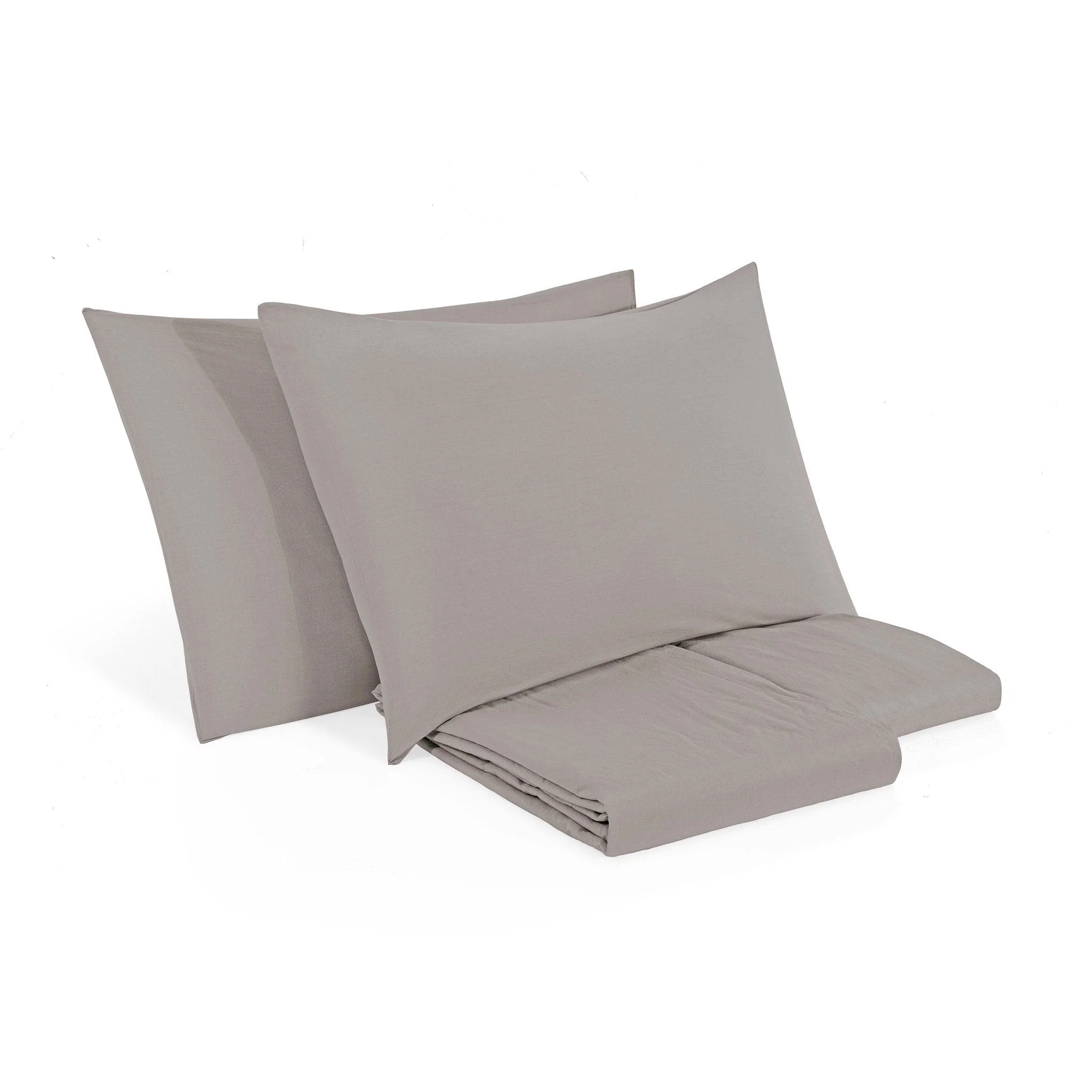Completo Copripiumino in Puro Cotone StoneWashed No Stiro - Senna - Image 15