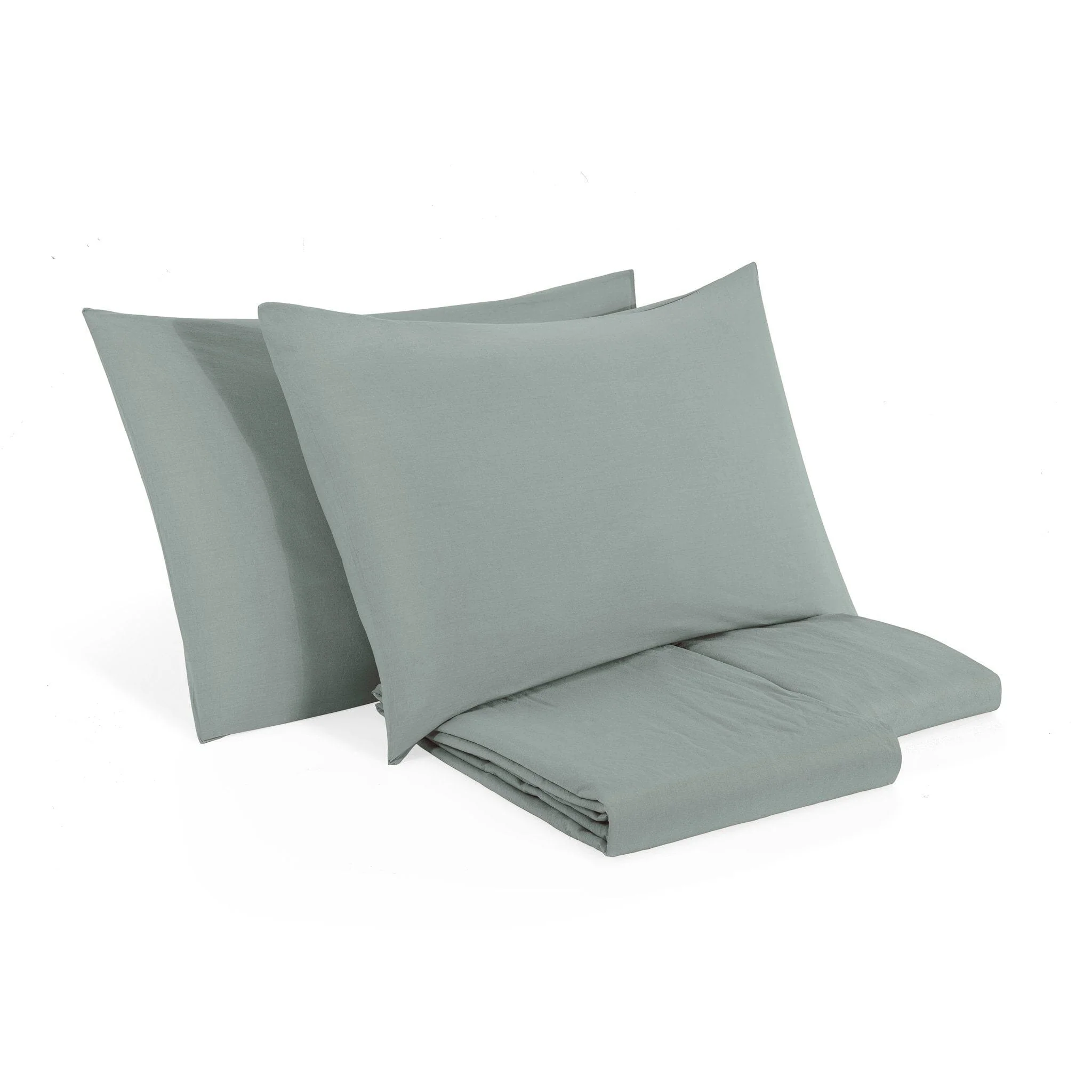 Completo Copripiumino in Puro Cotone StoneWashed No Stiro - Senna - Image 16