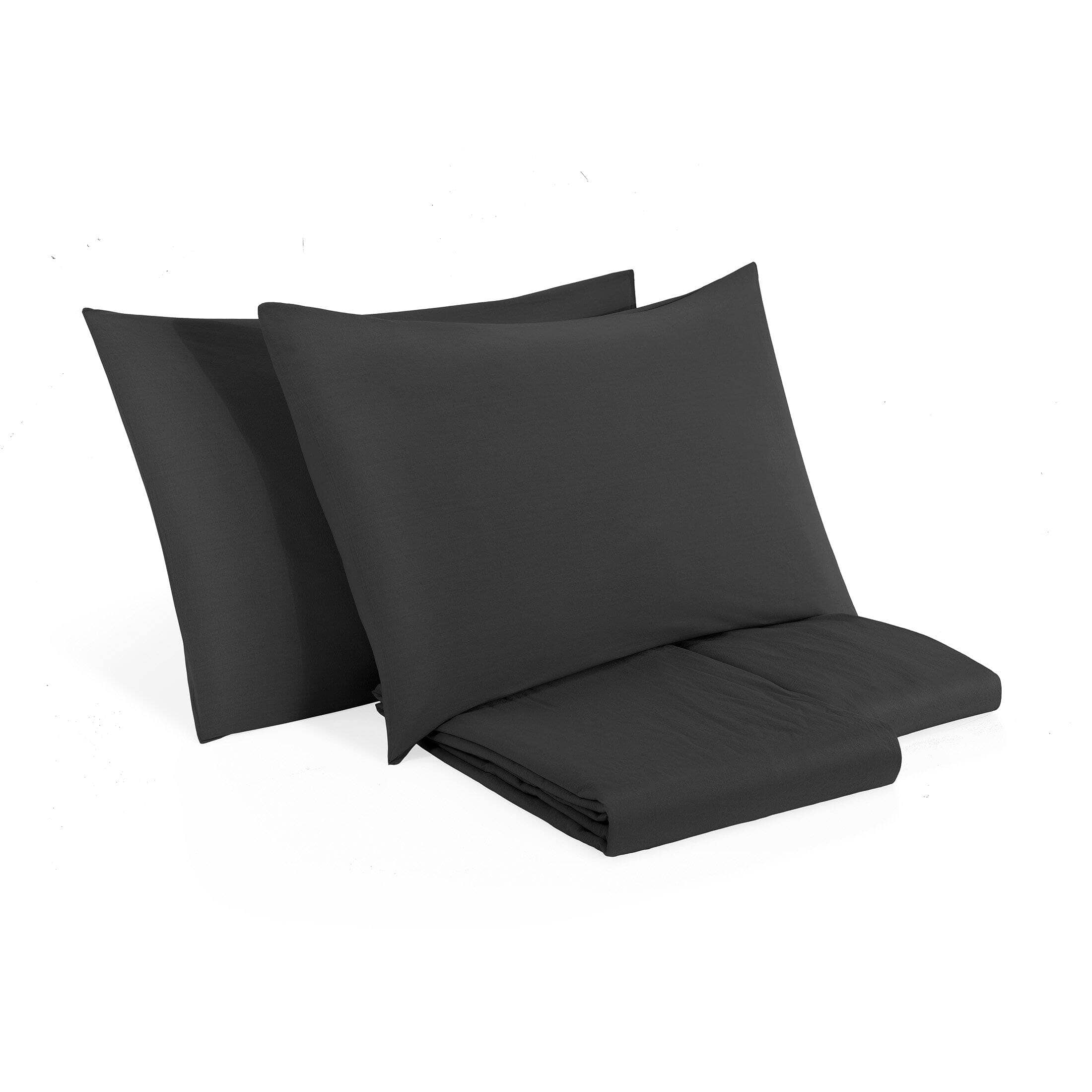 Completo Copripiumino in Puro Cotone StoneWashed No Stiro - Senna - Image 19