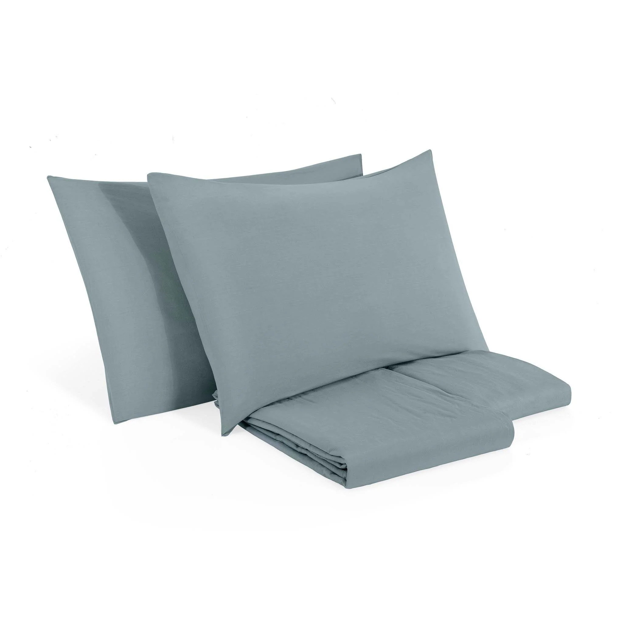 Completo Copripiumino in Puro Cotone StoneWashed No Stiro - Senna - Image 8