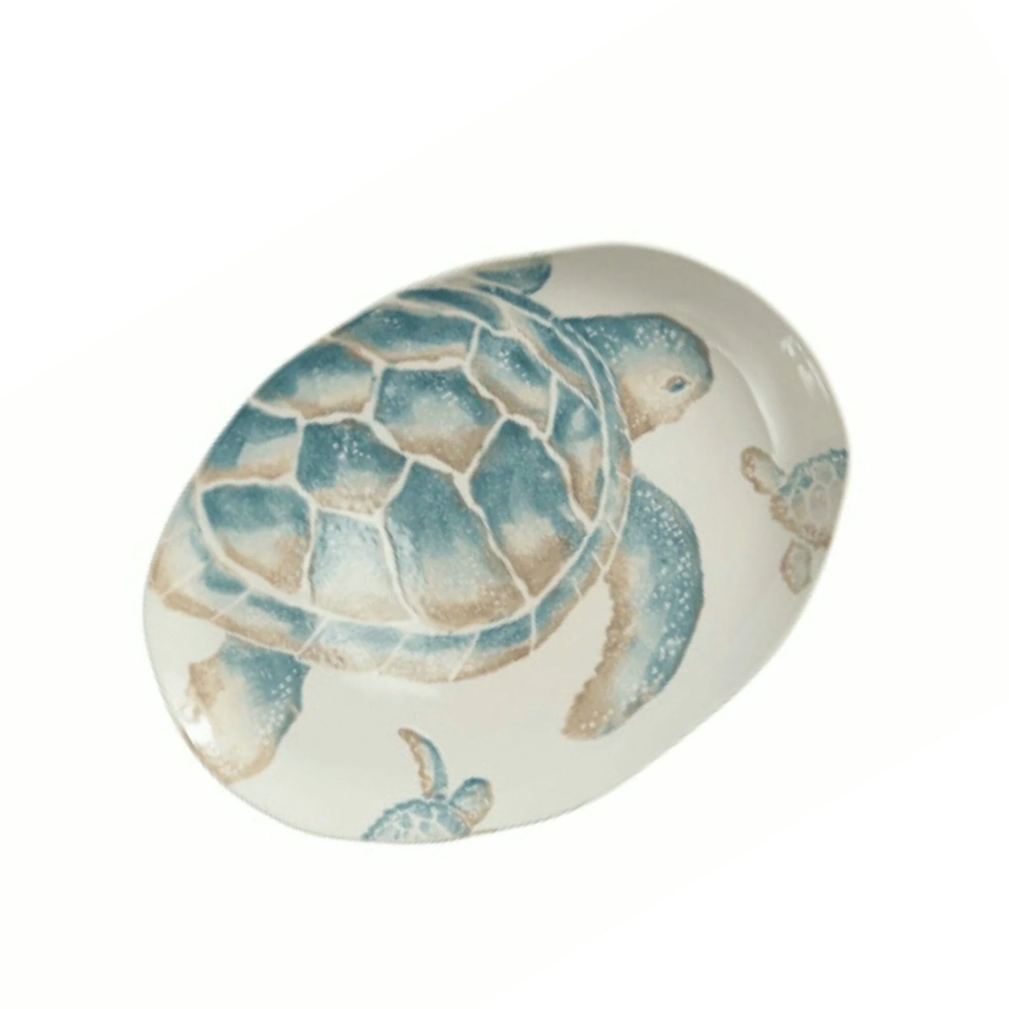 Piatto Ovale in Ceramica Fatto a Mano - Tartaruga - Image 3