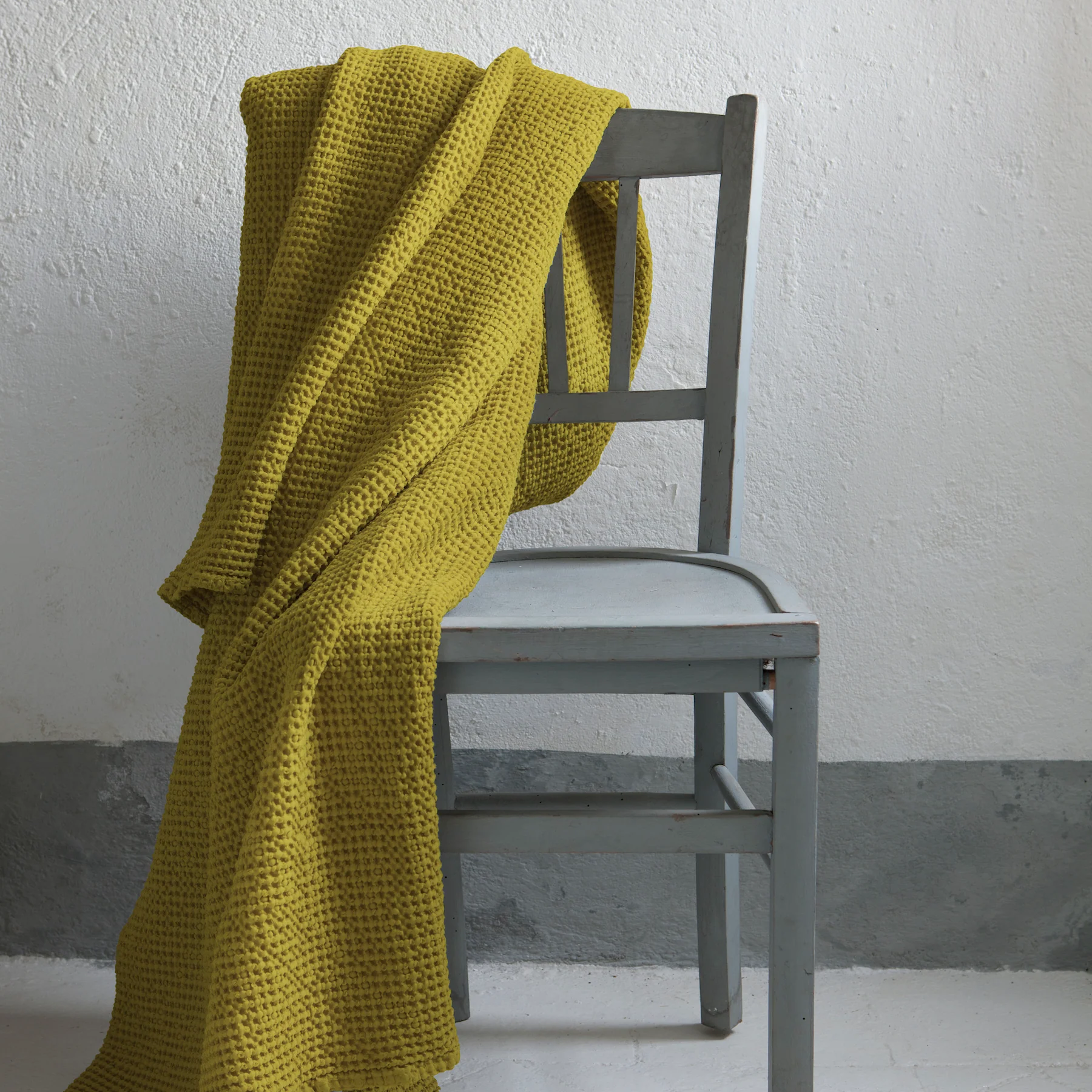 Plaid a Nido D'Ape StoneWashed in Cotone Riciclato - Maia Recycle - Image 2