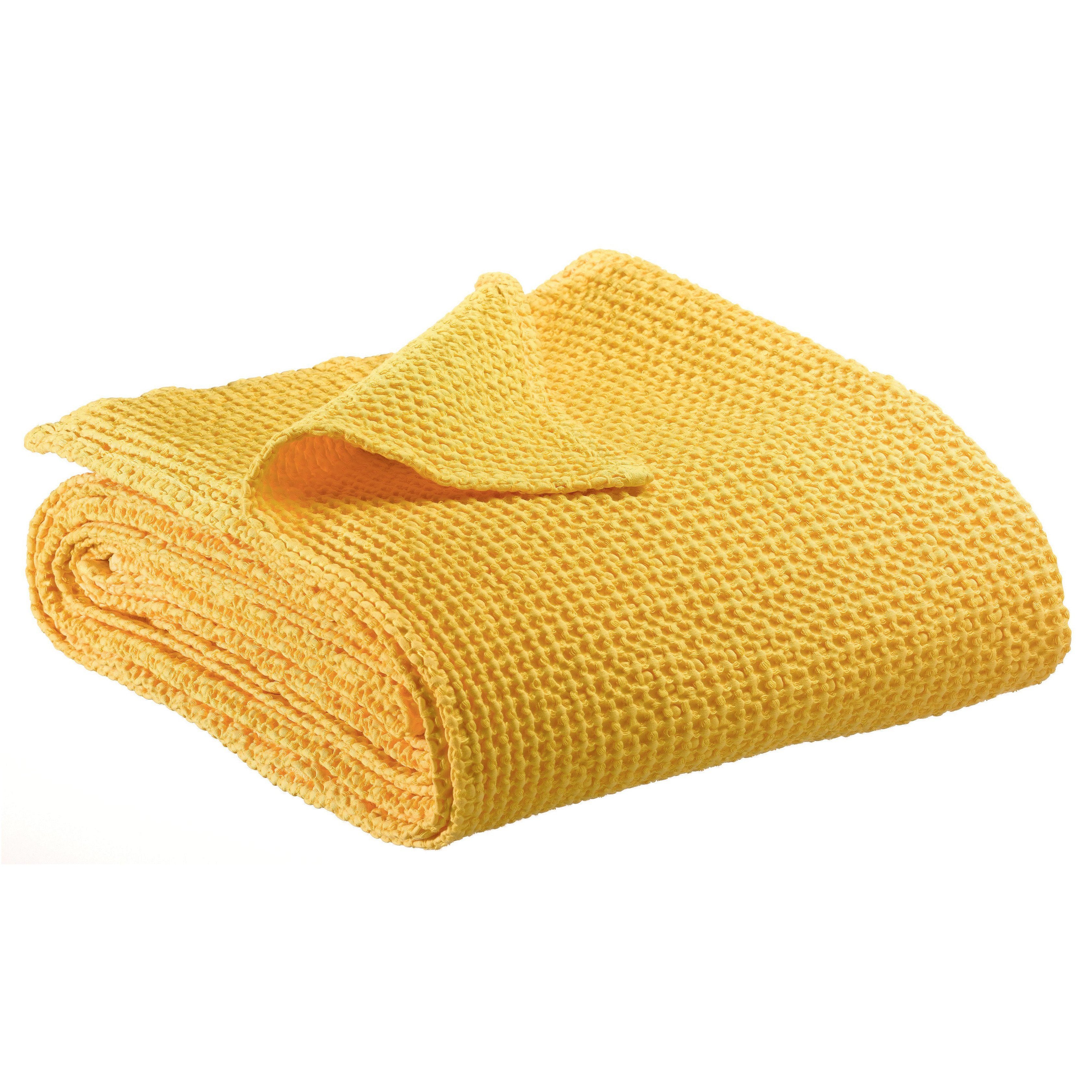 Plaid a Nido D'Ape StoneWashed in Cotone Tinta Unita - Maia - Image 10