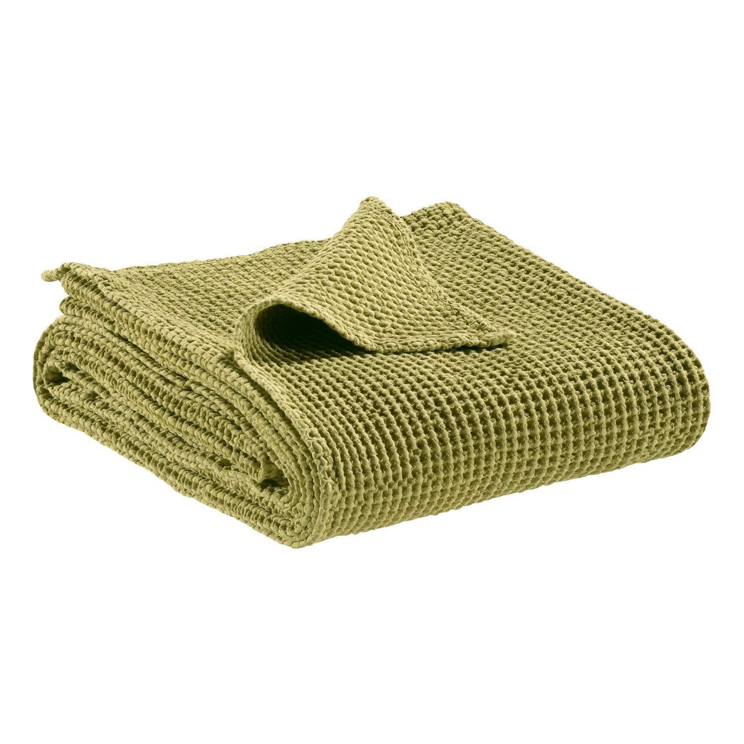 Plaid a Nido D'Ape StoneWashed in Cotone Tinta Unita - Maia - Image 12