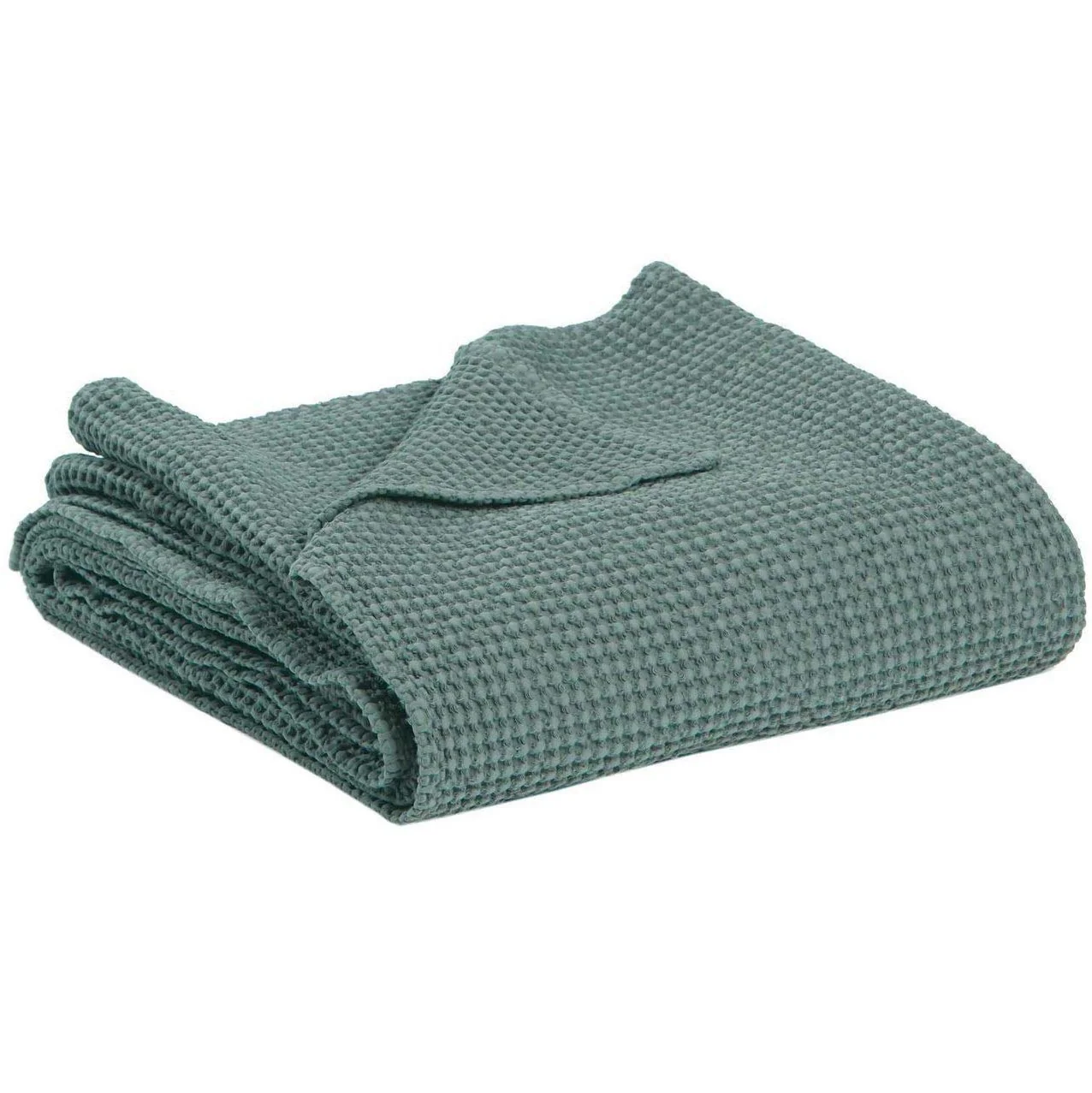 Plaid a Nido D'Ape StoneWashed in Cotone Tinta Unita - Maia - Image 14