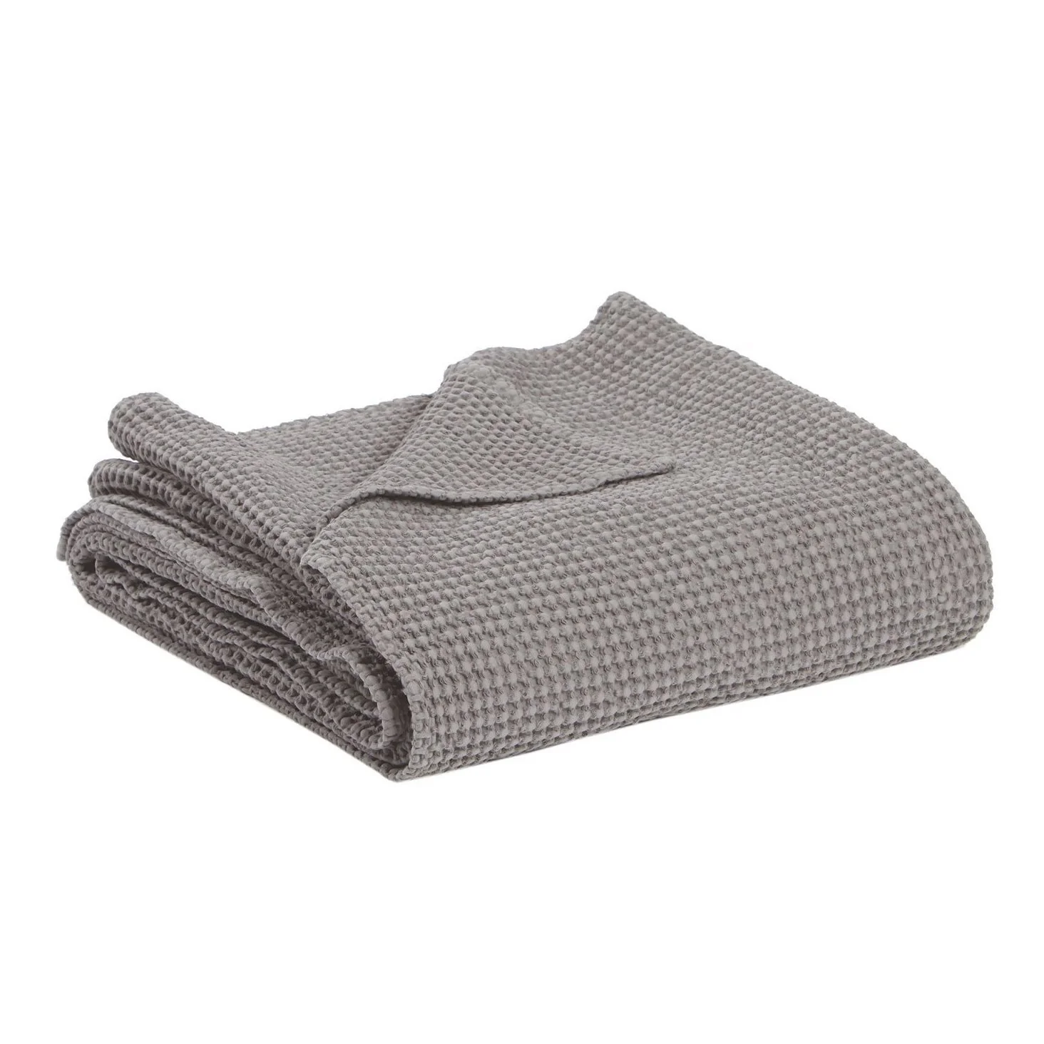 Plaid a Nido D'Ape StoneWashed in Cotone Tinta Unita - Maia - Image 6