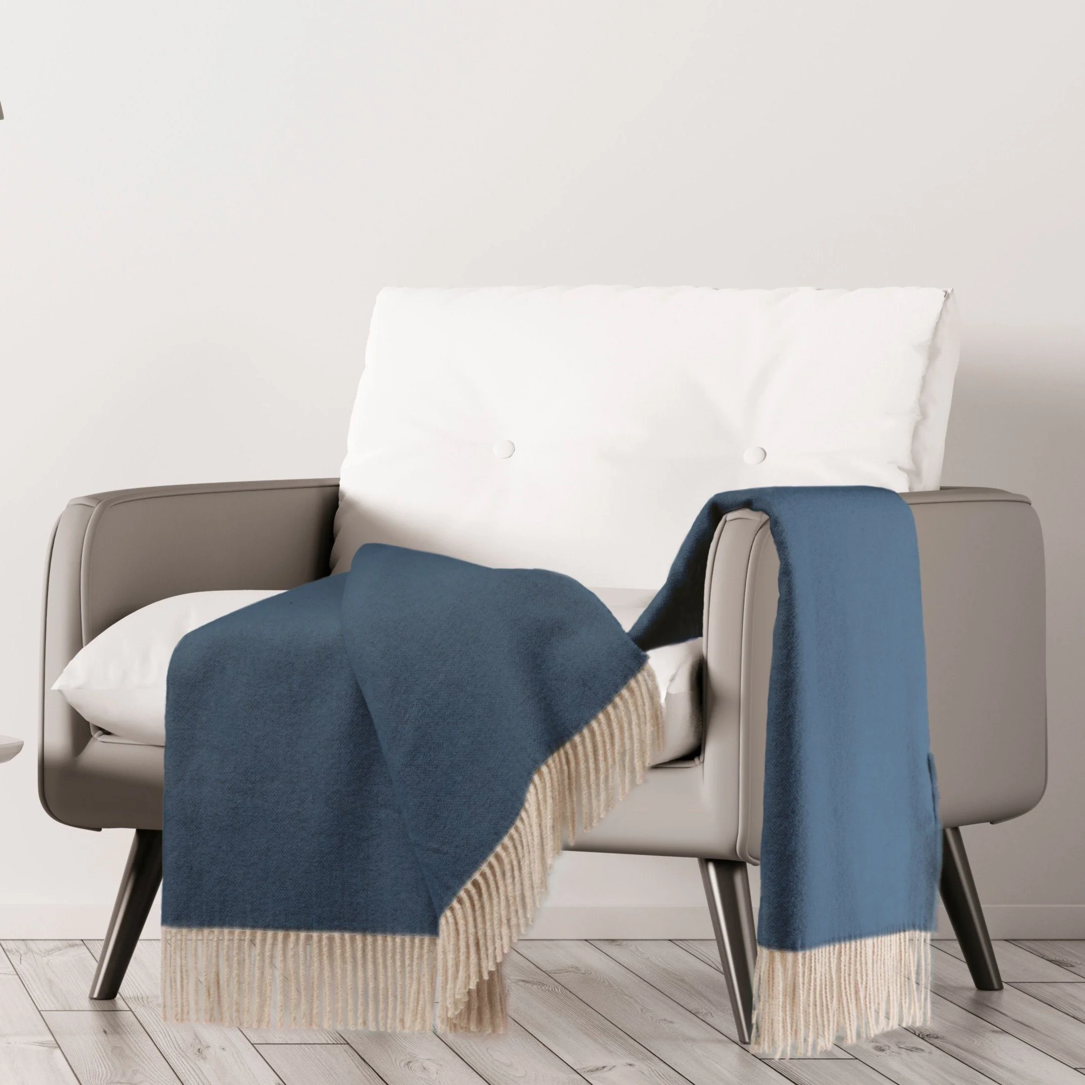 Plaid in Cashmere e Lana Vergine - Leone