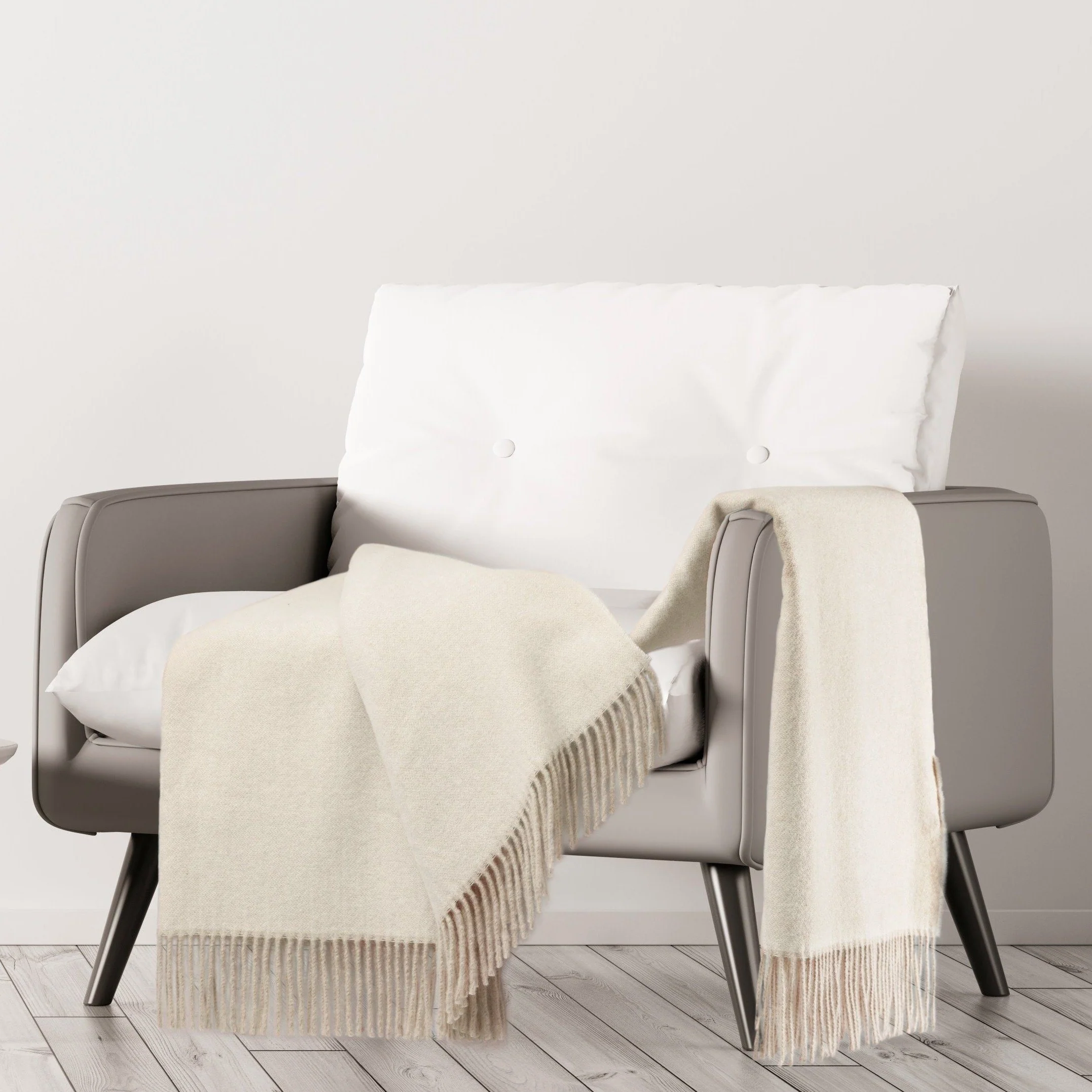 Plaid in Cashmere e Lana Vergine - Leone - Image 2