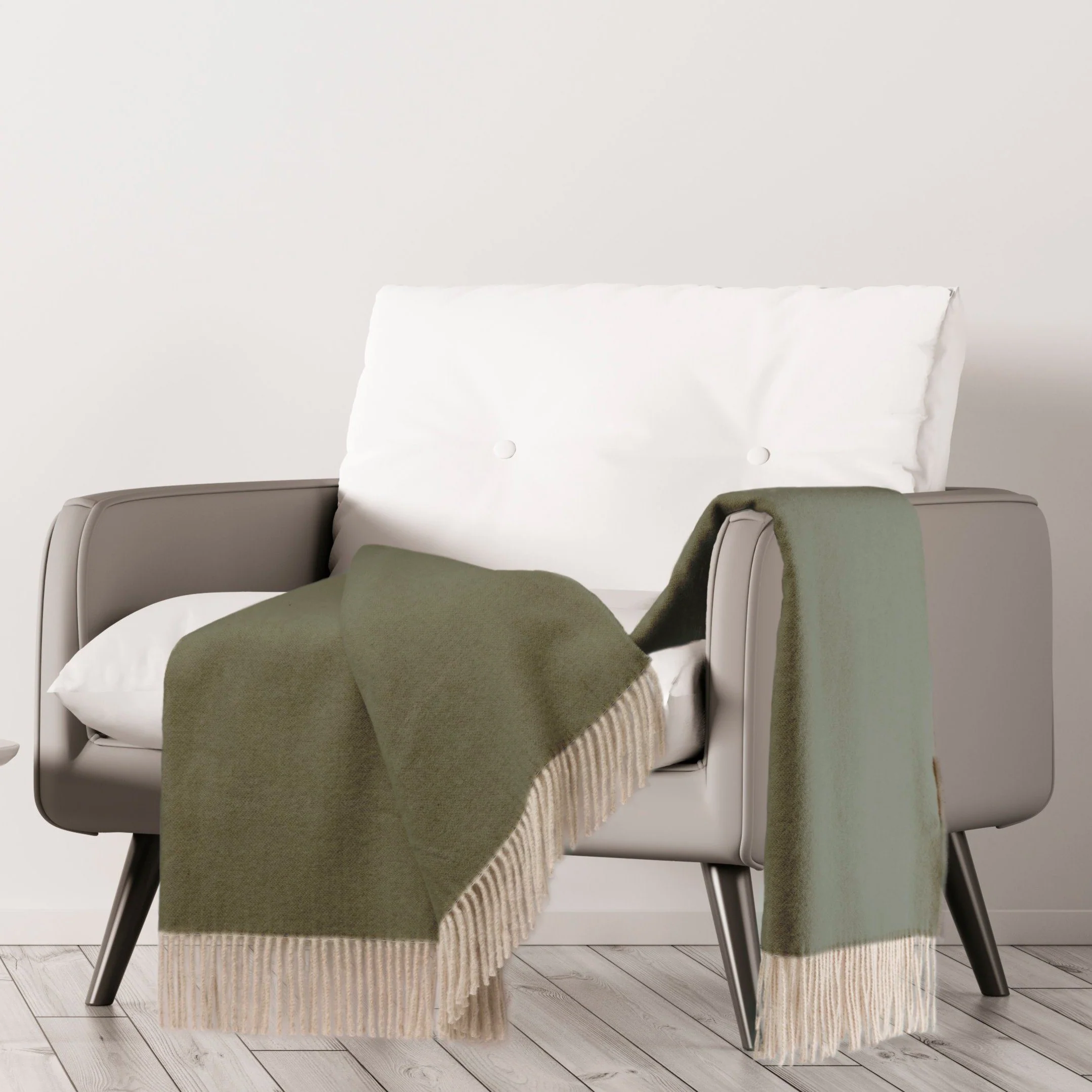 Plaid in Cashmere e Lana Vergine - Leone - Image 3